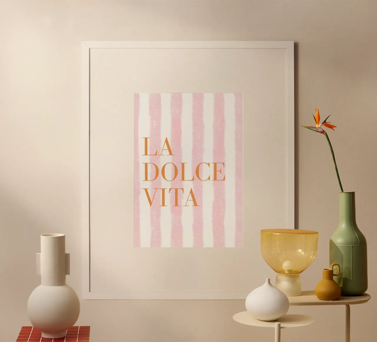 La Dolce Vita, Graphic Print, Italy Wall Art poster by DolceVita