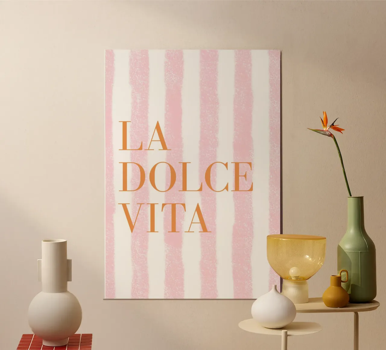 La Dolce Vita, Graphic Print, Italy Wall Art poster by DolceVita