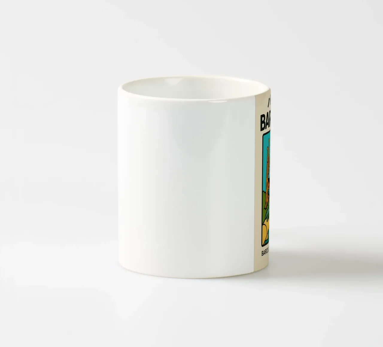 World Icons – Retro Travel Series - Barcelona Mosaic tazza in ceramica da Studio Mooodz