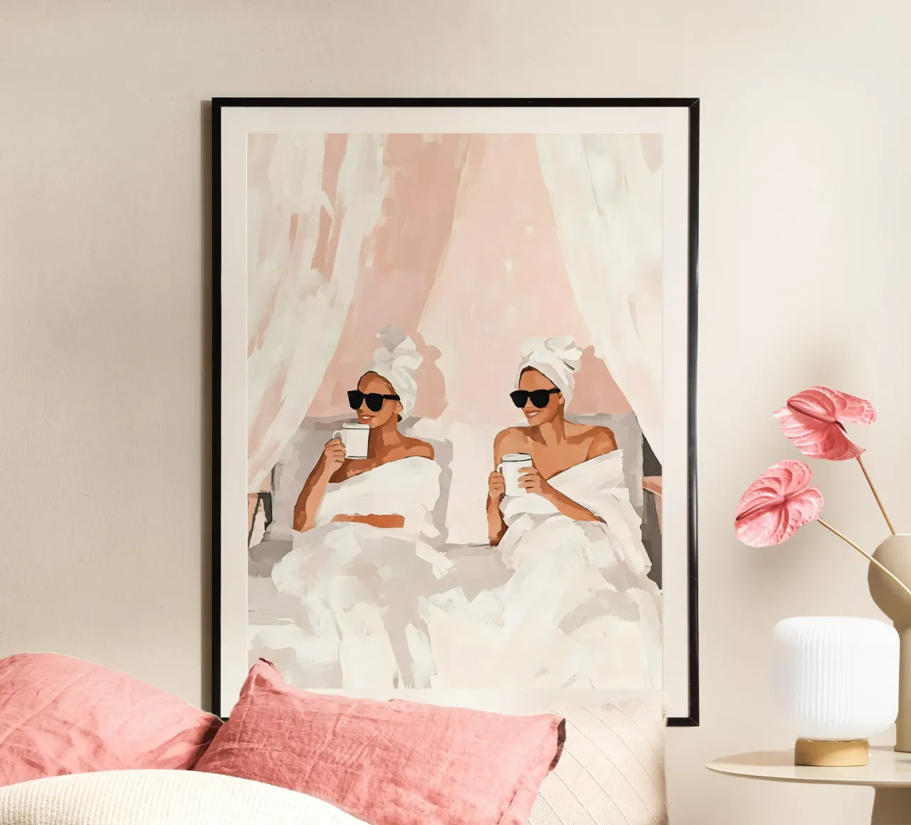 My Best Friend poster con telaio in alluminio da Gypsy Galleria