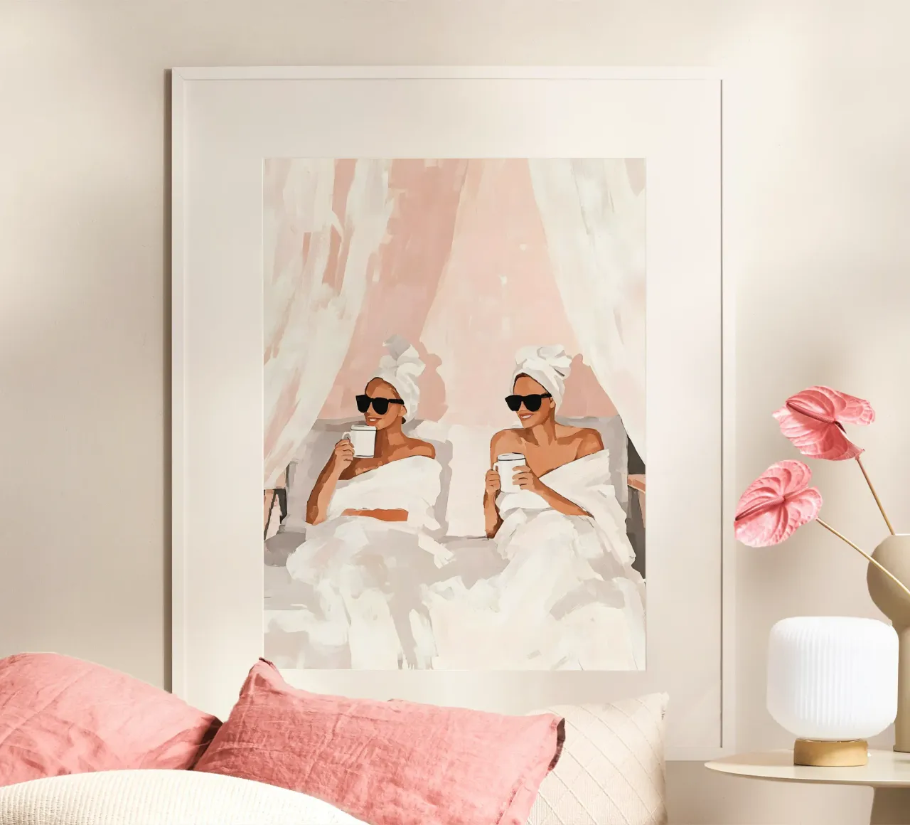 My Best Friend poster con telaio in alluminio da Gypsy Galleria