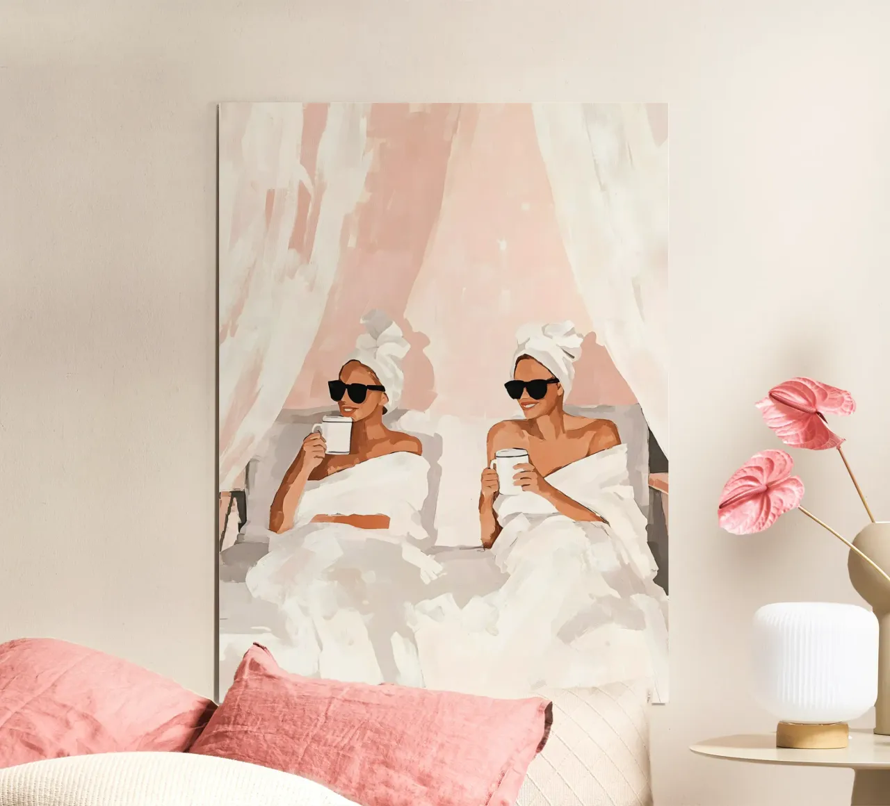 My Best Friend poster con telaio in alluminio da Gypsy Galleria