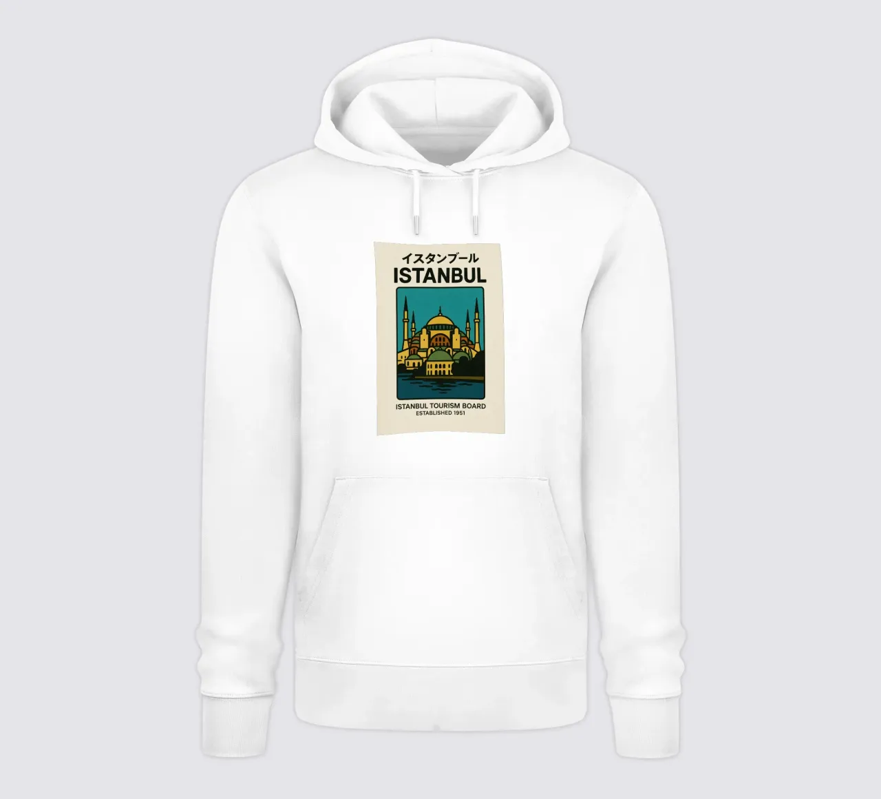World Icons – Retro Travel Series - Istanbul View felpa con cappuccio da Studio Mooodz