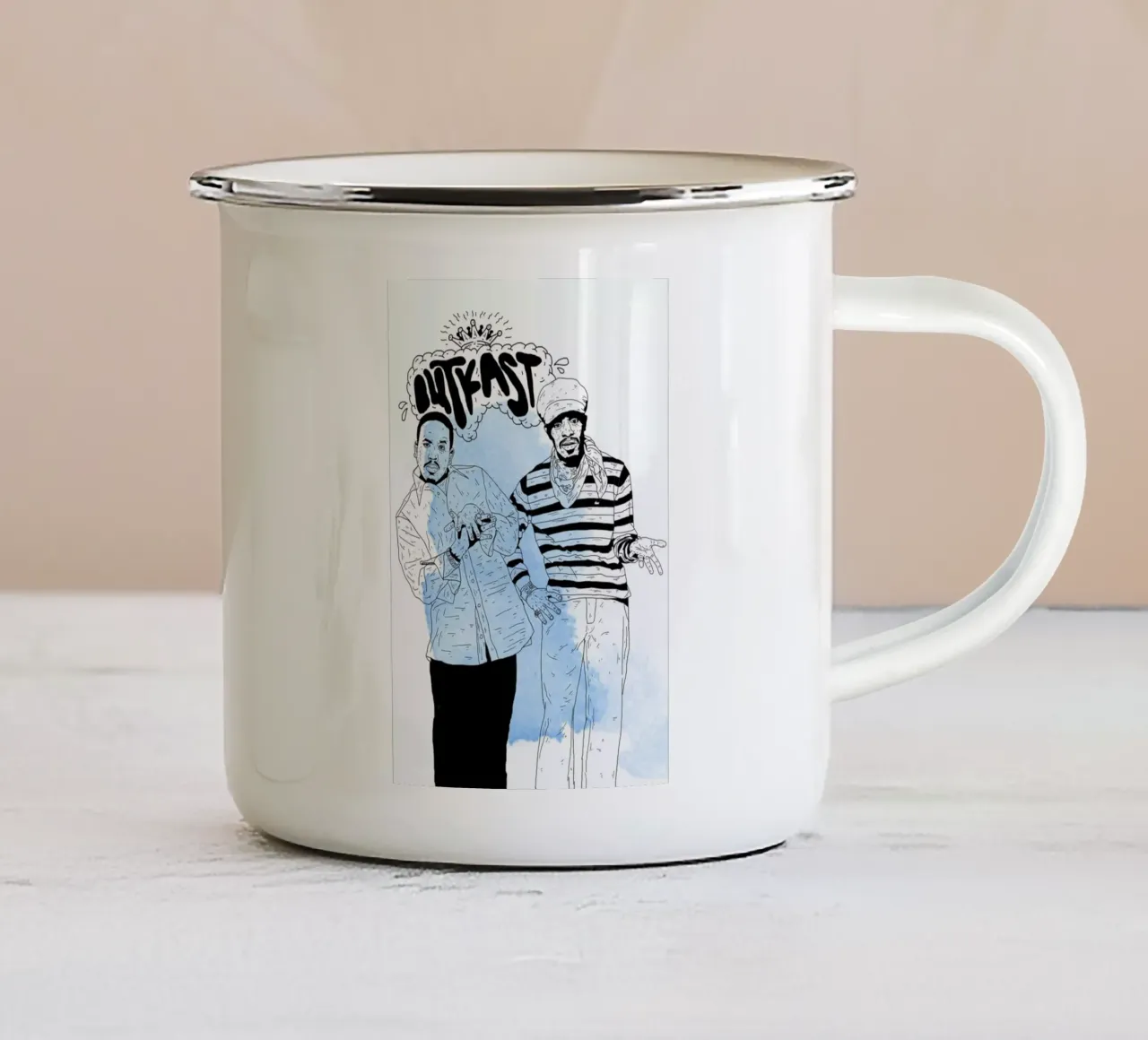 Outkast tazza in smalto da Nick Cocozza