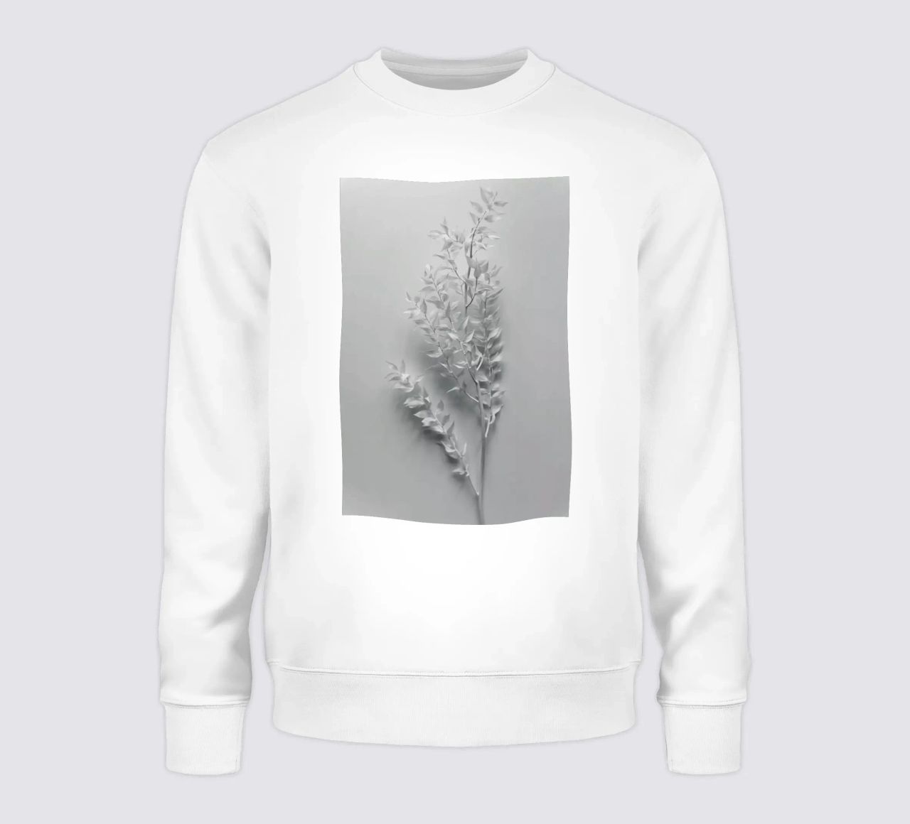 Minimal White Branch felpa da Studio Nahili