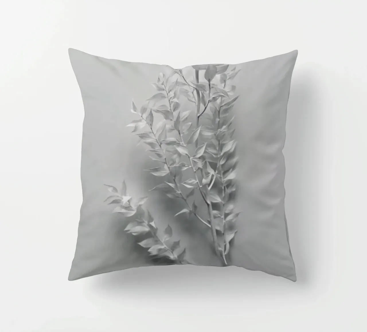 Minimal White Branch cuscino da Studio Nahili