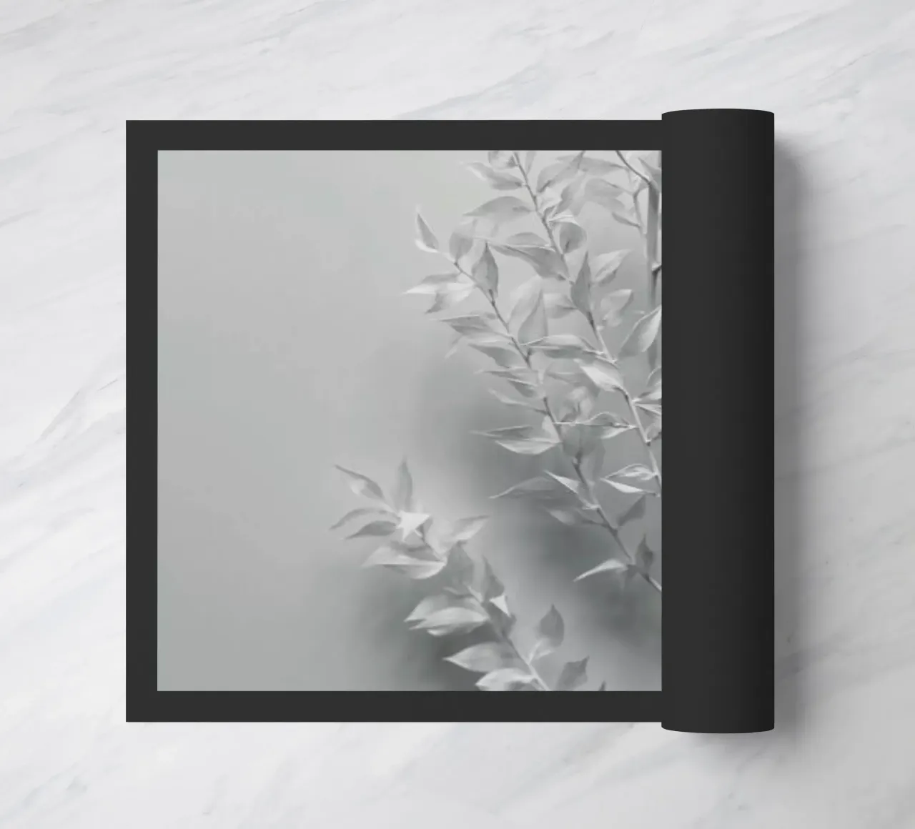 Minimal White Branch felpudo de Studio Nahili