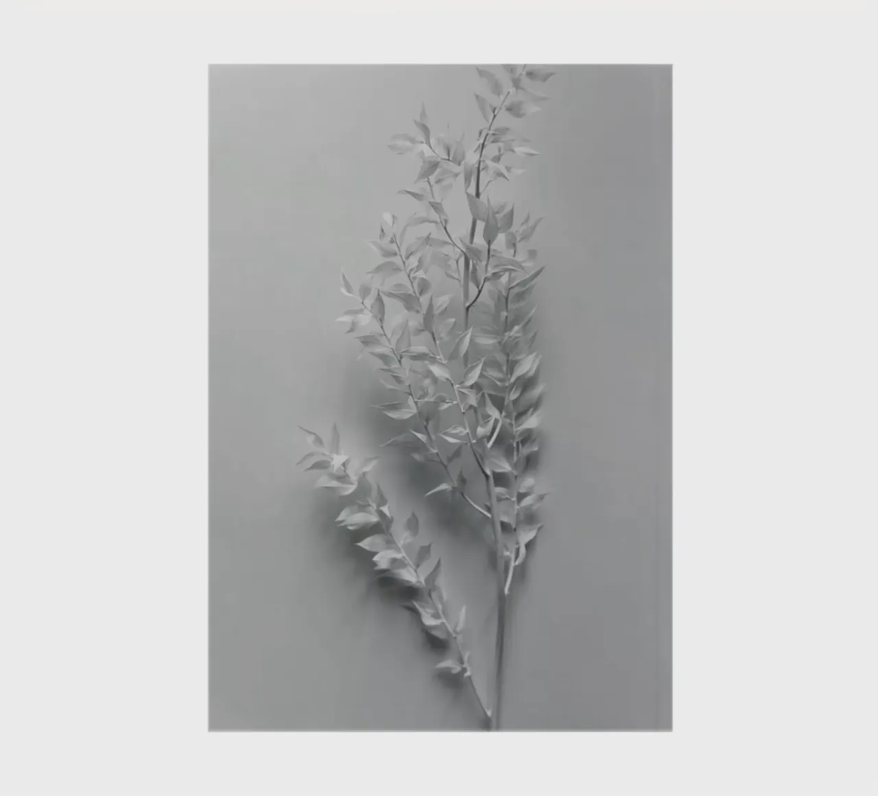 Minimal White Branch notebook by Studio Nahili