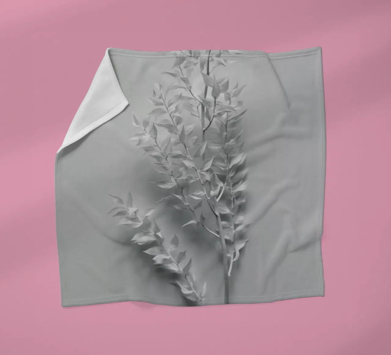 Minimal White Branch coperta in pile da Studio Nahili