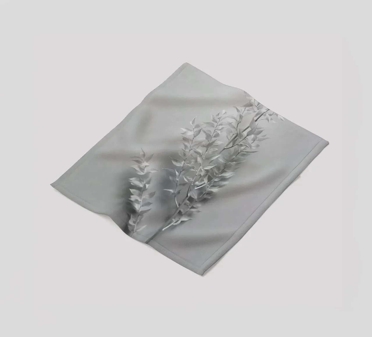 Minimal White Branch coperta in pile da Studio Nahili