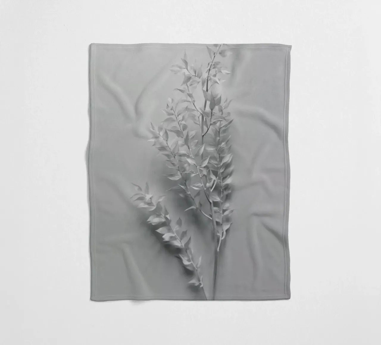 Minimal White Branch coperta in pile da Studio Nahili