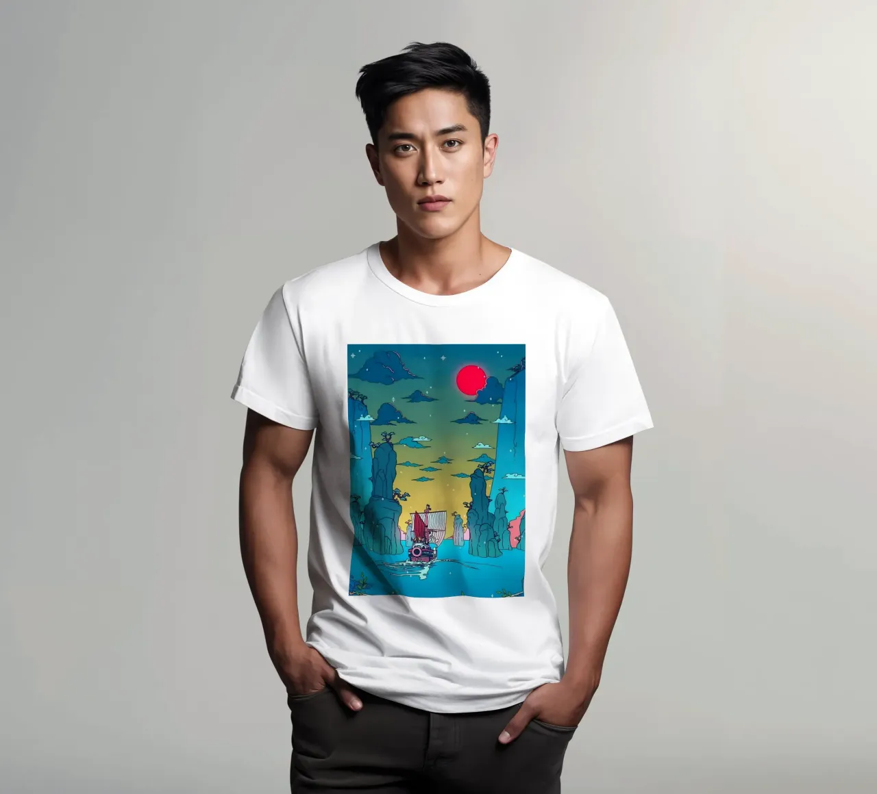 Il sole va t-shirt da Waylons Studio