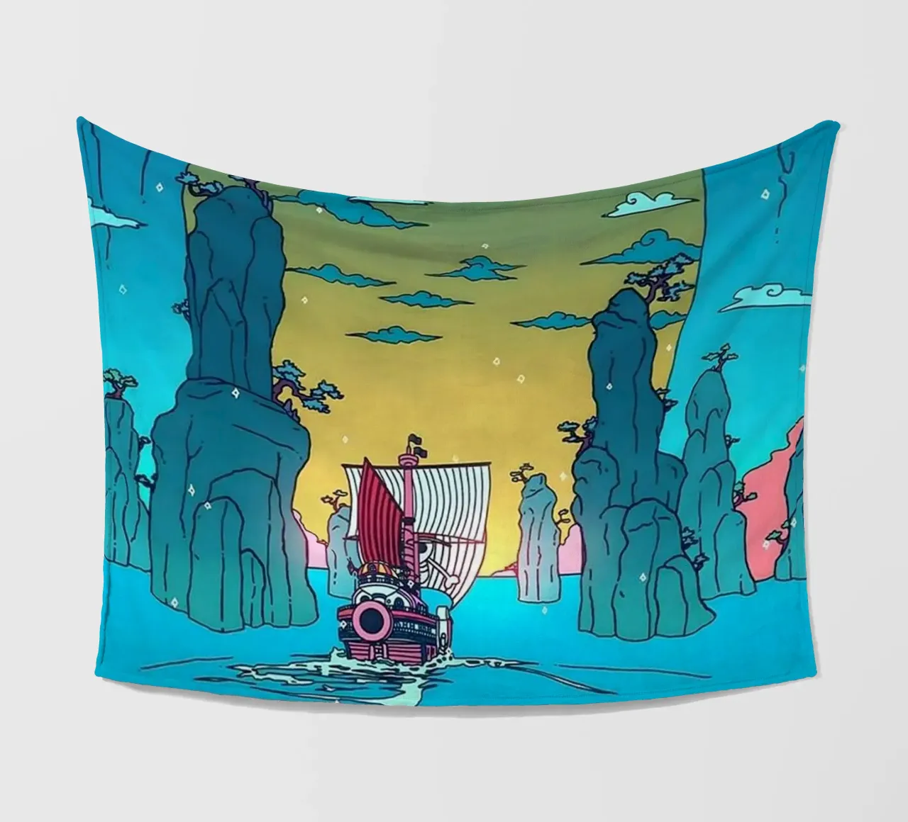 Sunny go fleece blanket by Waylons Studio