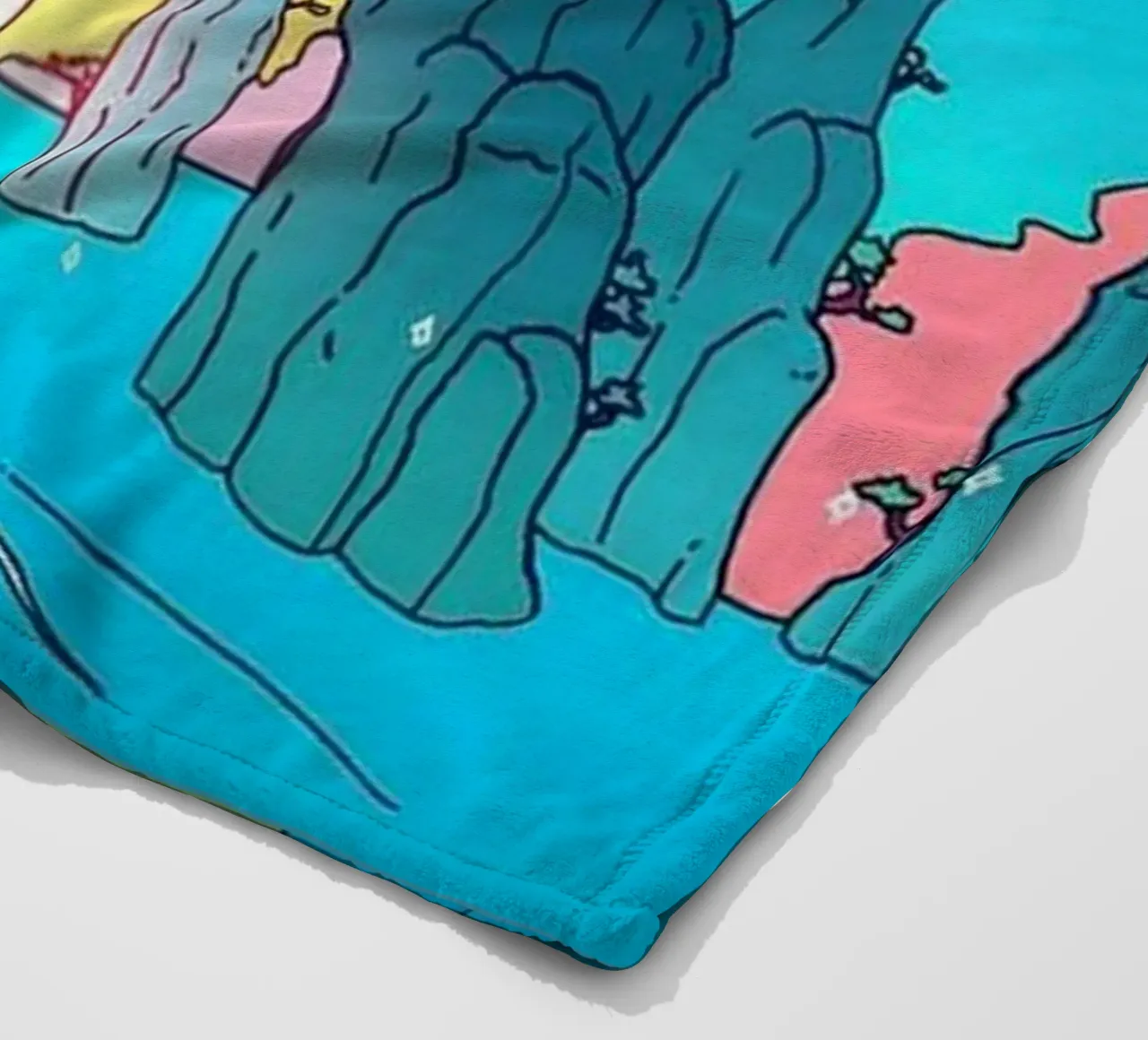 Sunny go fleece blanket by Waylons Studio