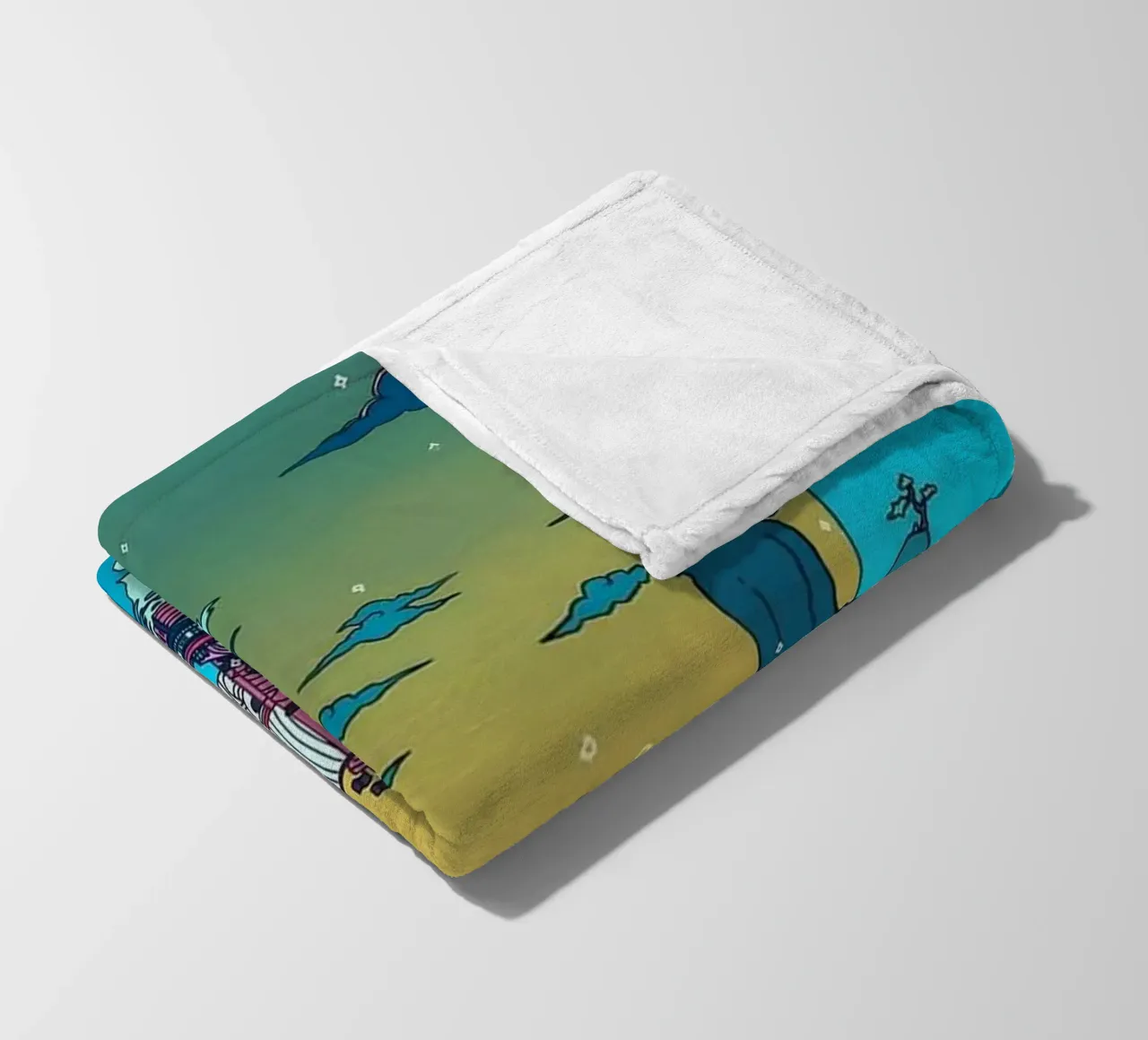 Sunny go fleece blanket by Waylons Studio