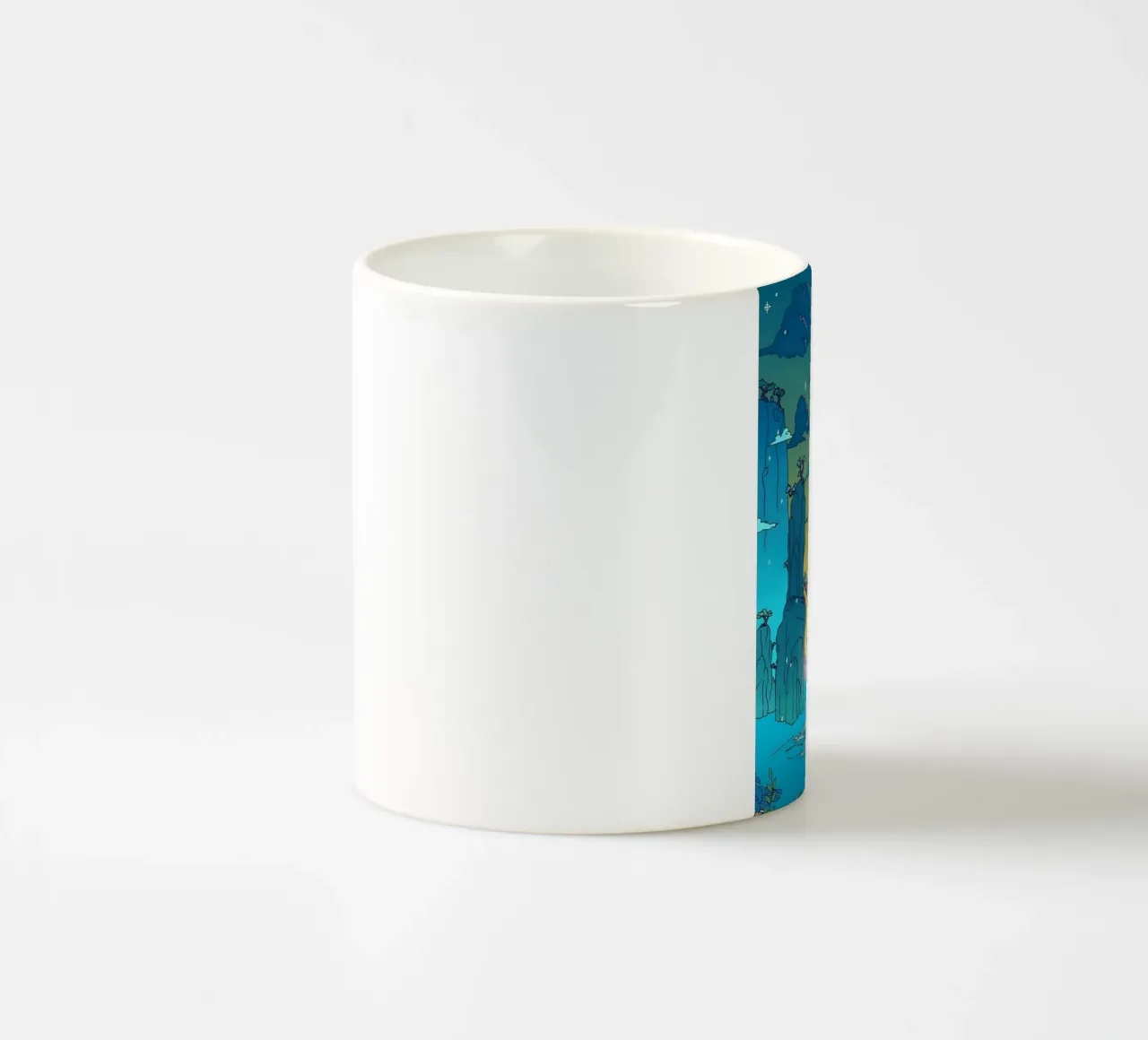 Il sole va tazza in ceramica da Waylons Studio