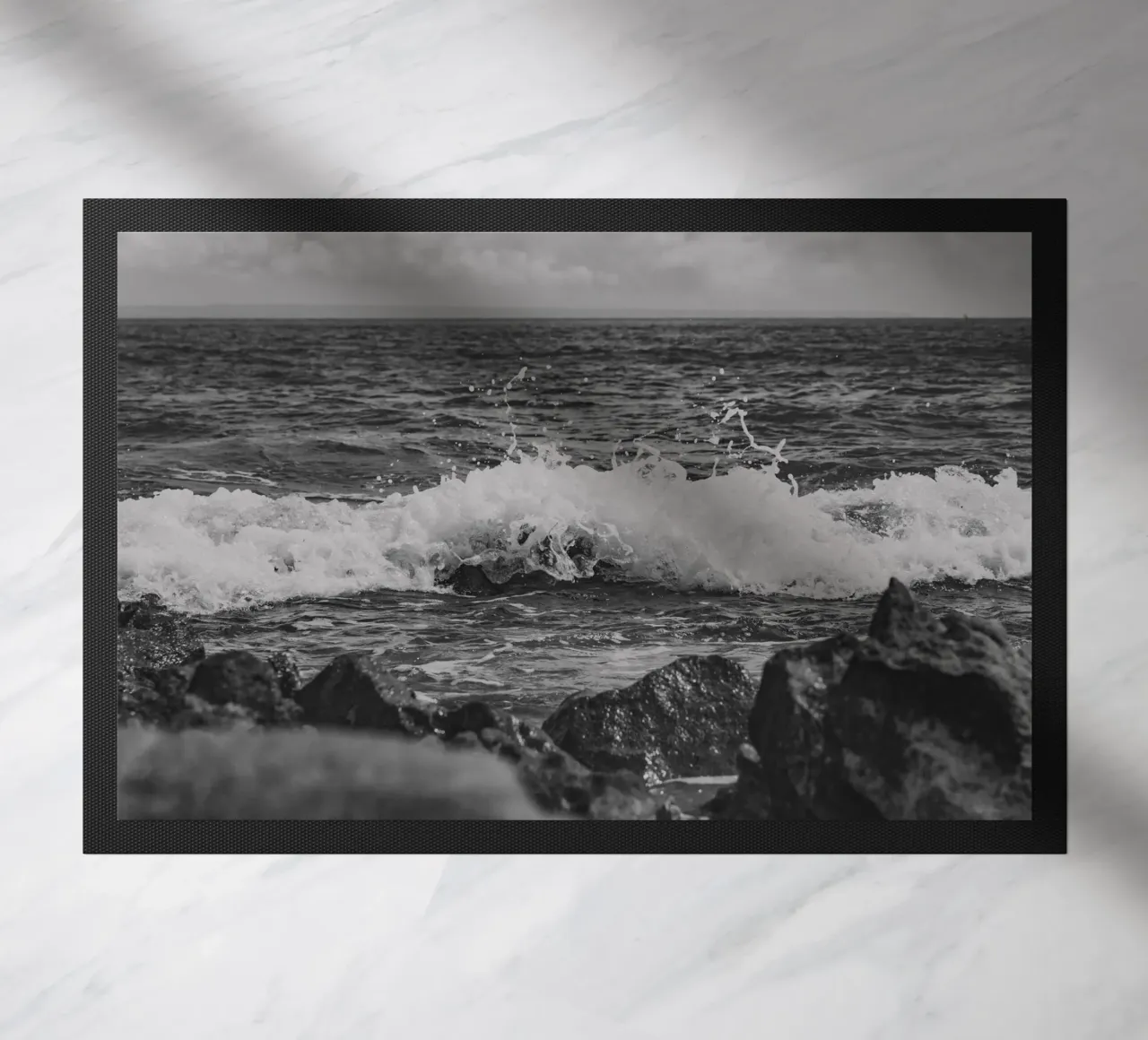 Waves Harmony doormat by Carinaprint