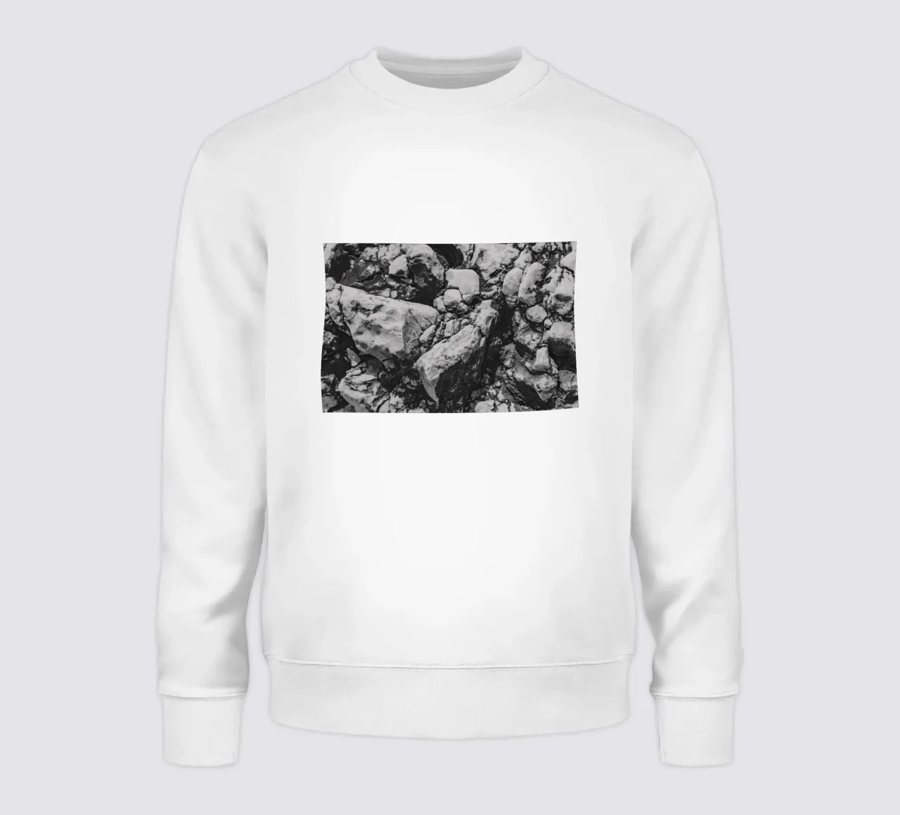 Solid stone structure sweatshirt by Carinaprint