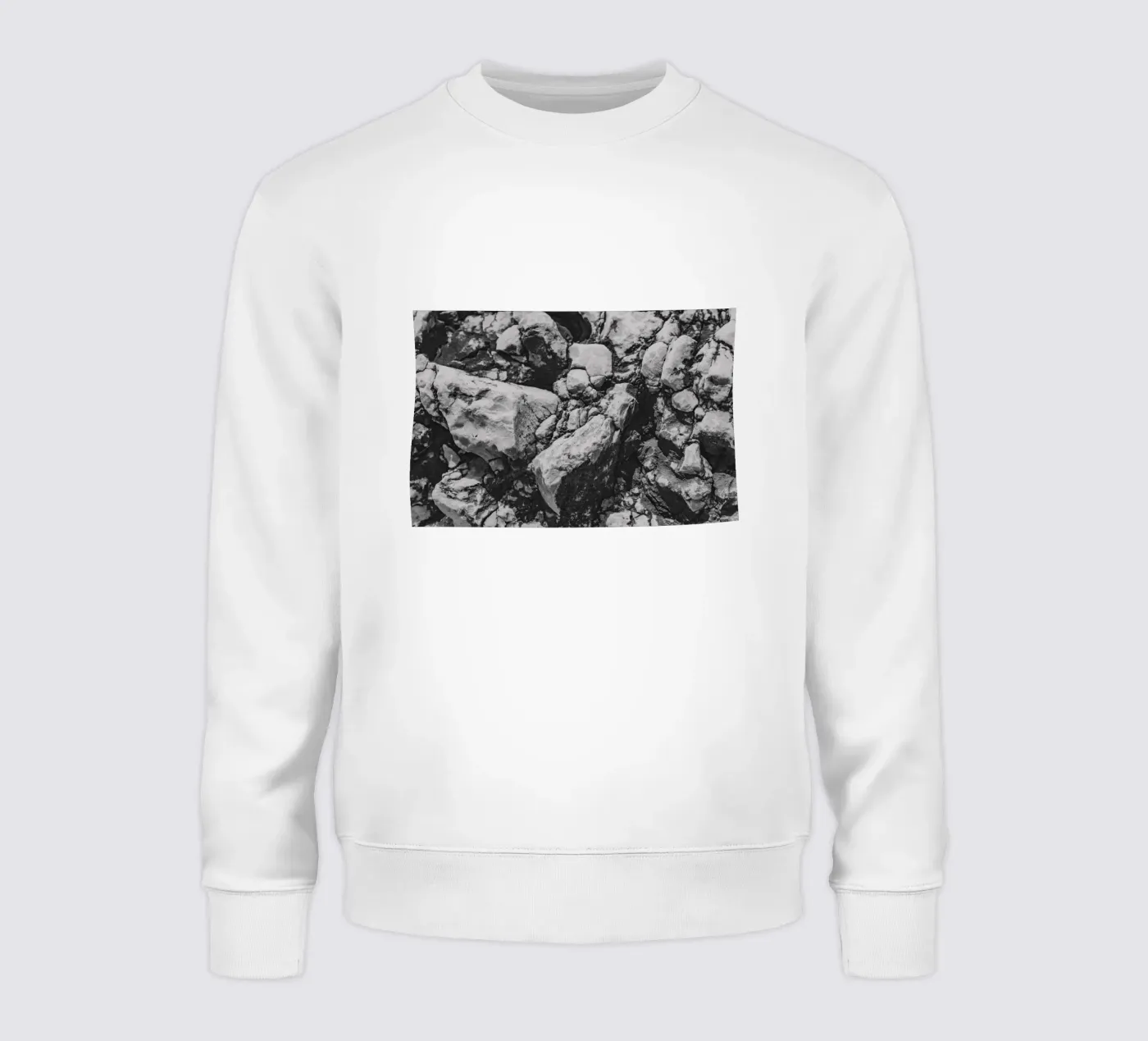 Solid stone structure sweatshirt by Carinaprint