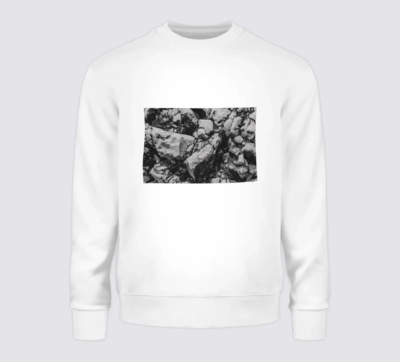 Solid stone structure sweatshirt by Carinaprint