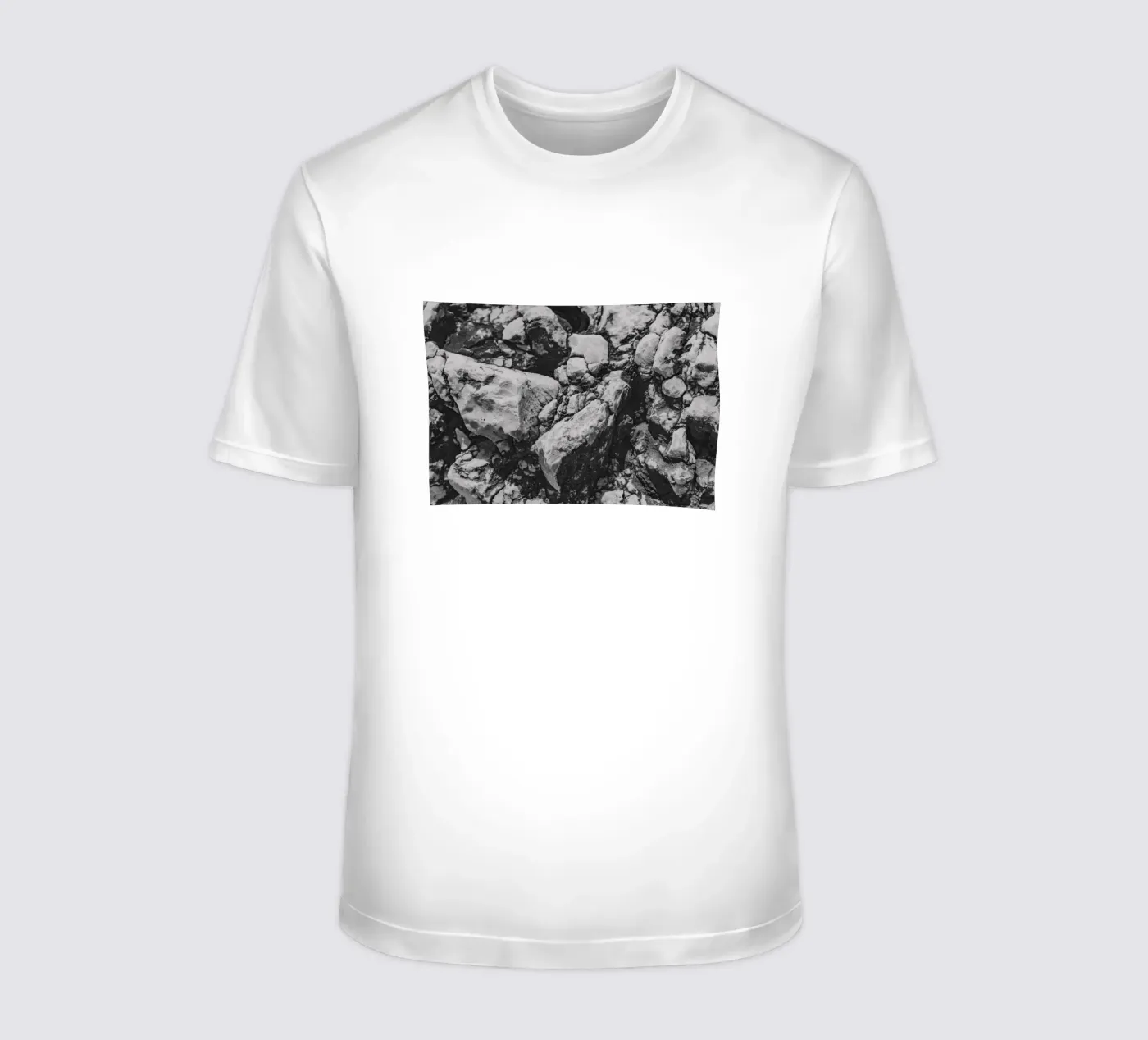 Solid stone structure t-shirt by Carinaprint