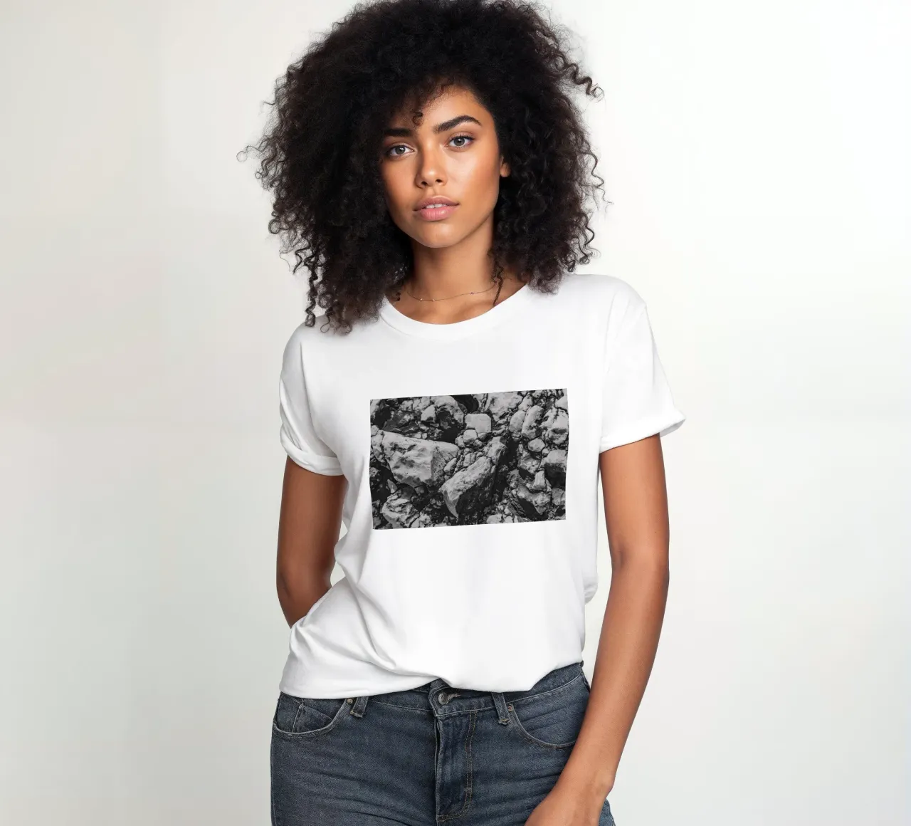 Solida struttura in pietra t-shirt da donna da Carinaprint