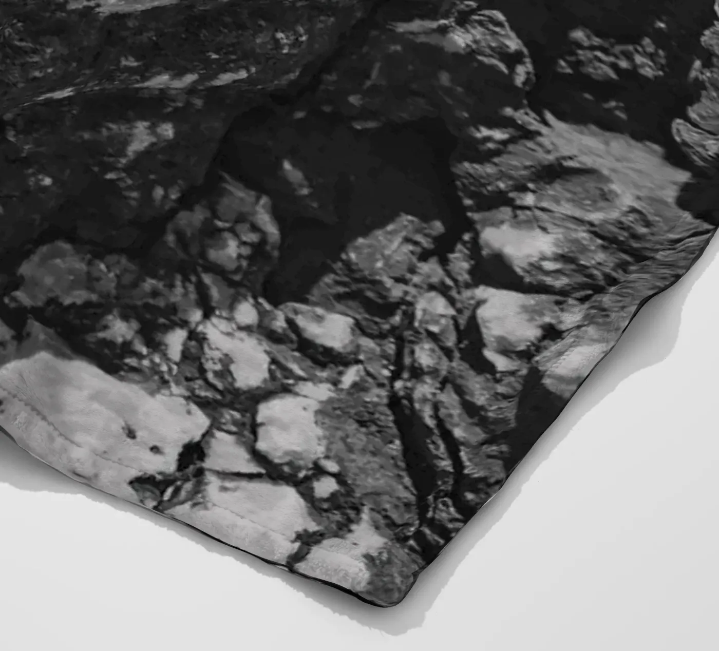 Solid stone structure fleece blanket by Carinaprint