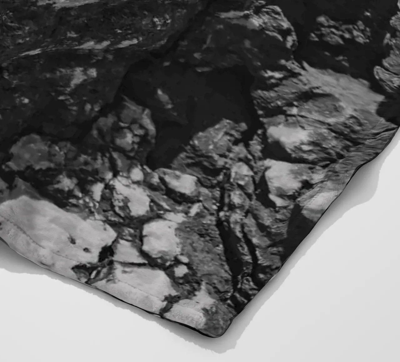 Solid stone structure fleece blanket by Carinaprint