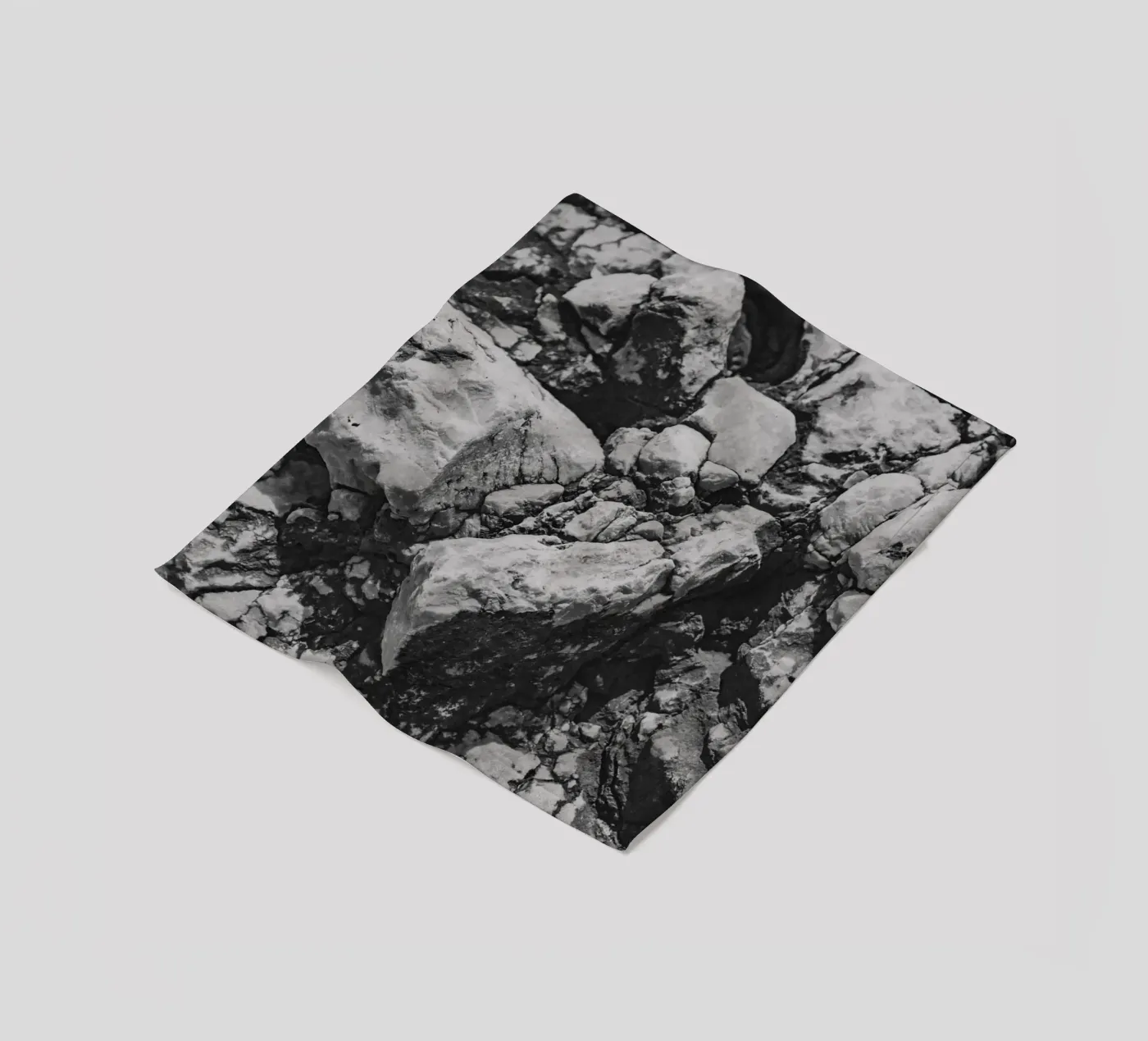 Solide Stein Struktur Fleecedecke von Carinaprint