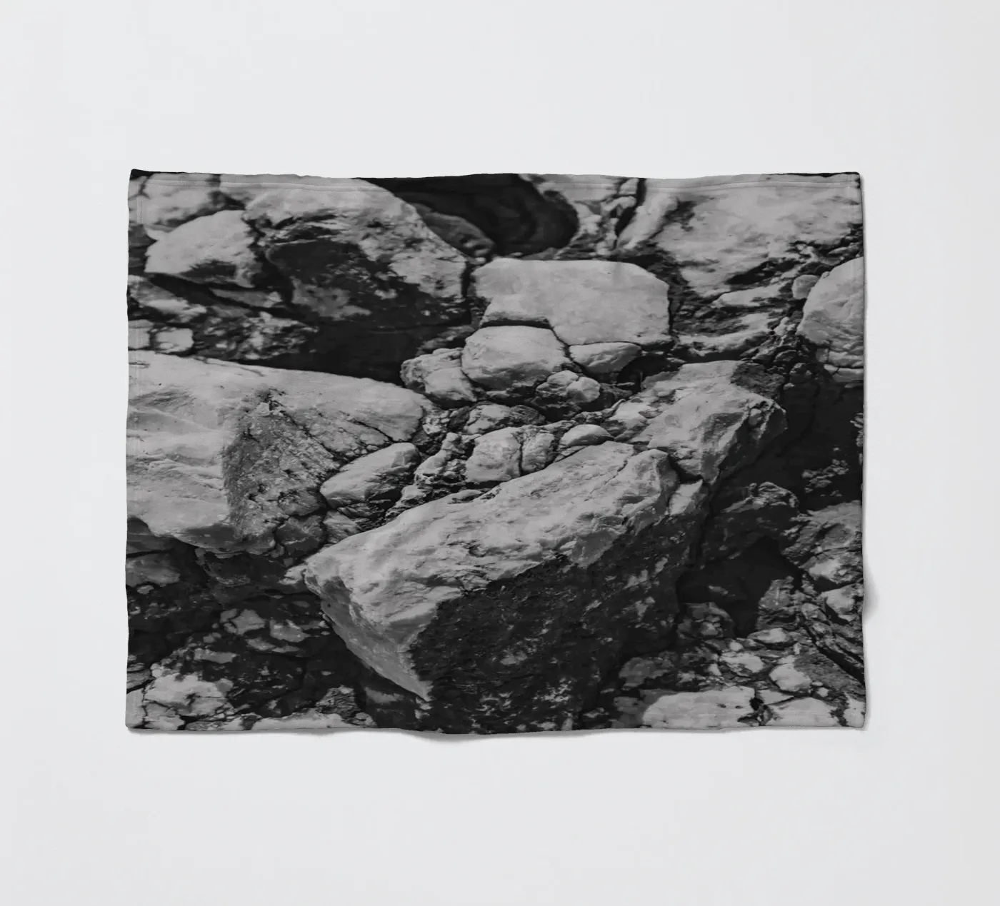 Solide Stein Struktur Fleecedecke von Carinaprint