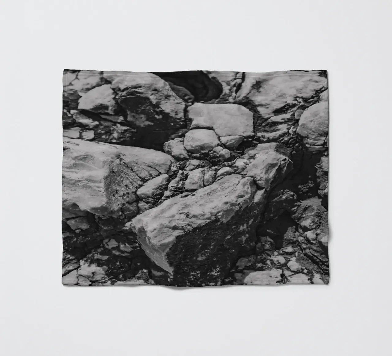 Solid stone structure fleece blanket by Carinaprint