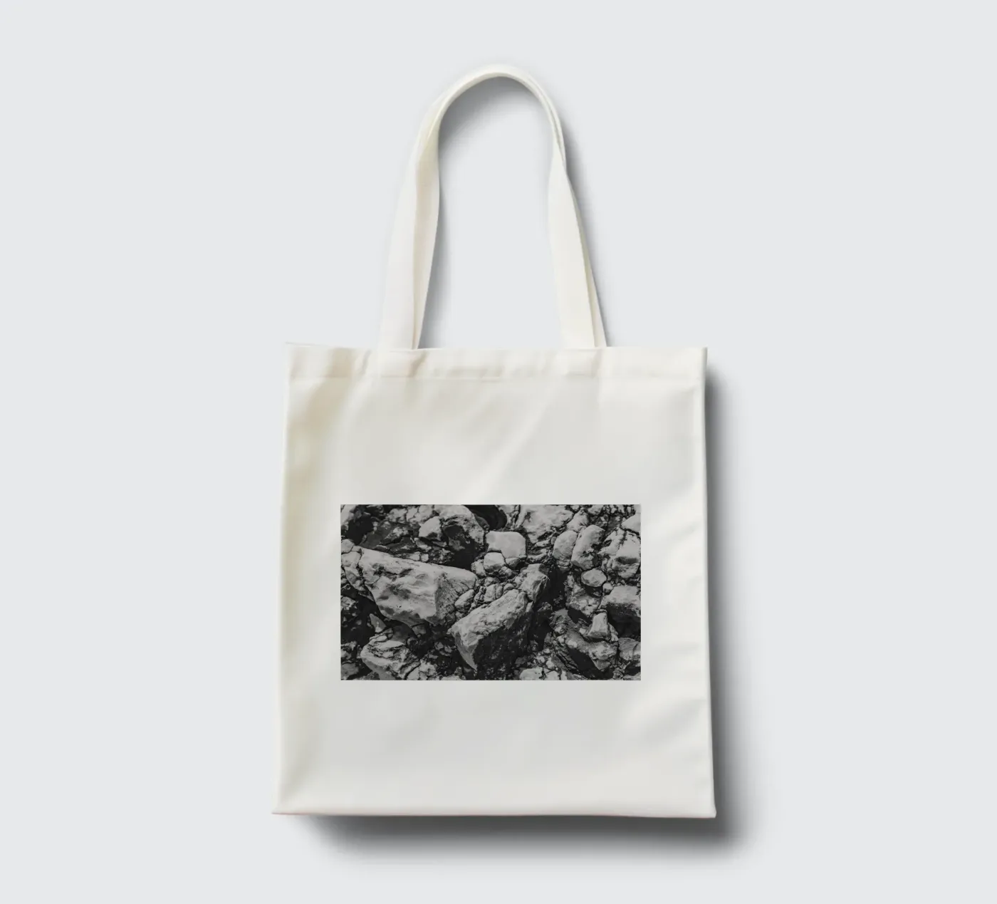 Solid stone structure tote bag by Carinaprint