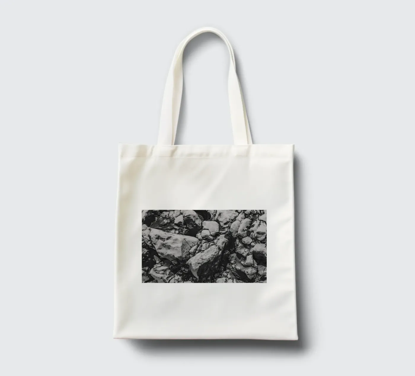 Solid stone structure tote bag by Carinaprint