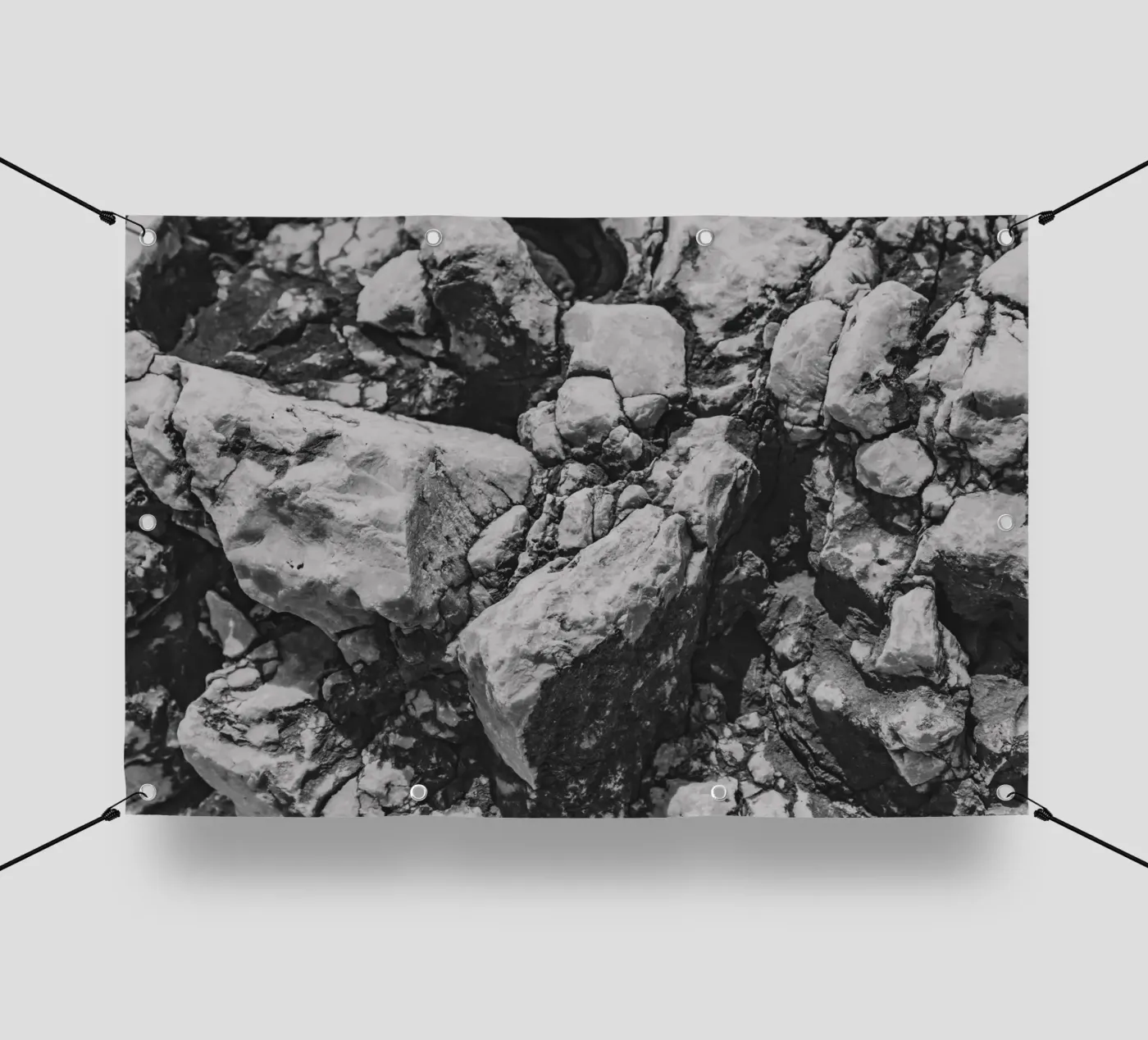 Solid stone structure pvc-zeil van Carinaprint