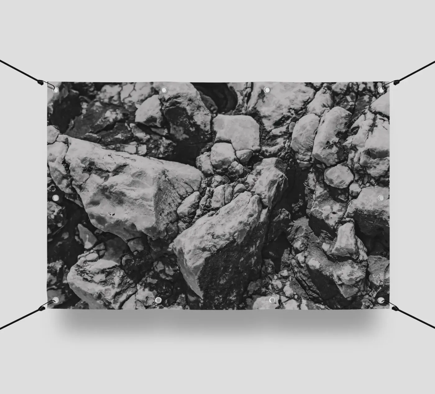 Solid stone structure pvc cover by Carinaprint