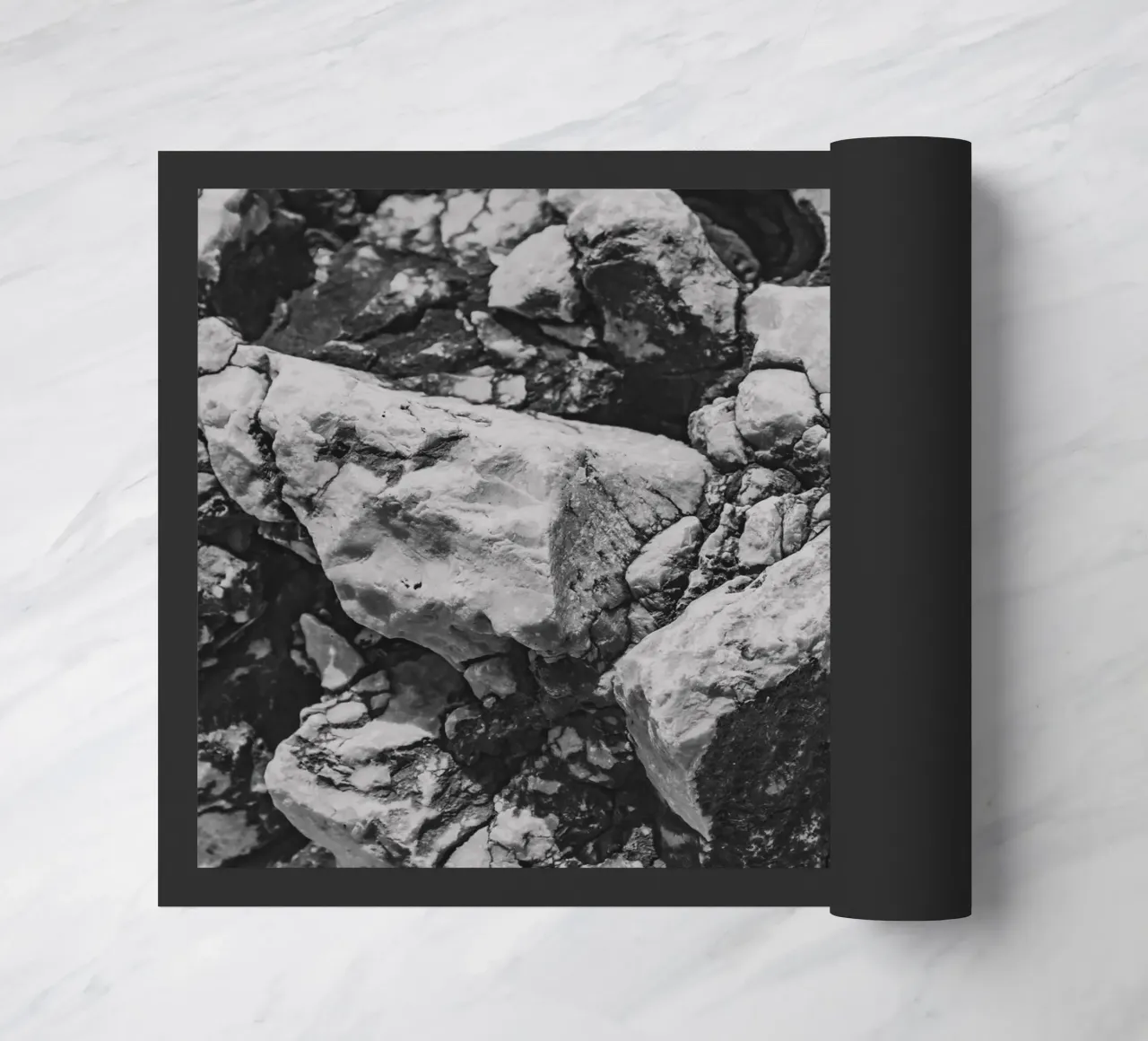 Solid stone structure doormat by Carinaprint