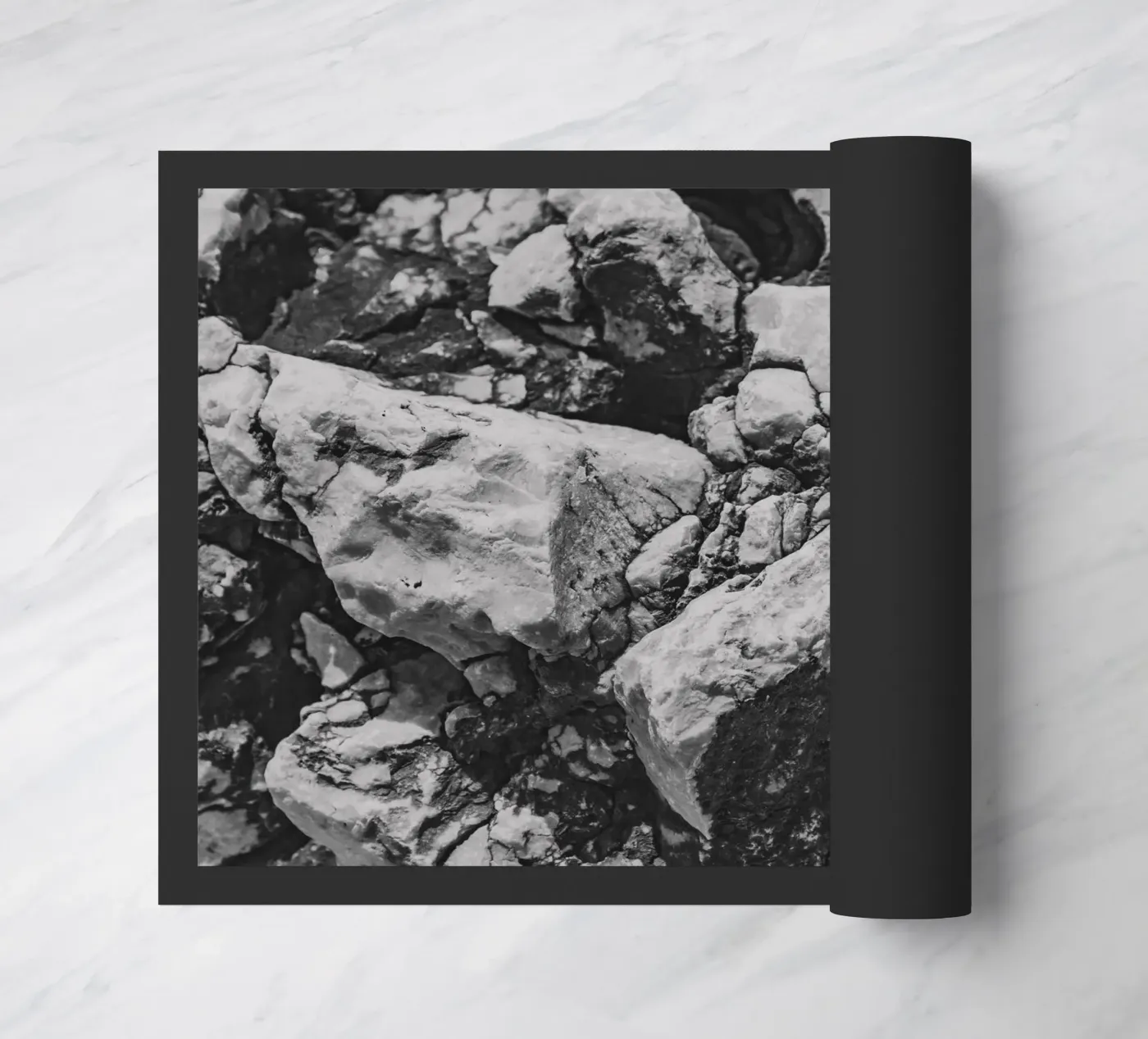 Solid stone structure doormat by Carinaprint