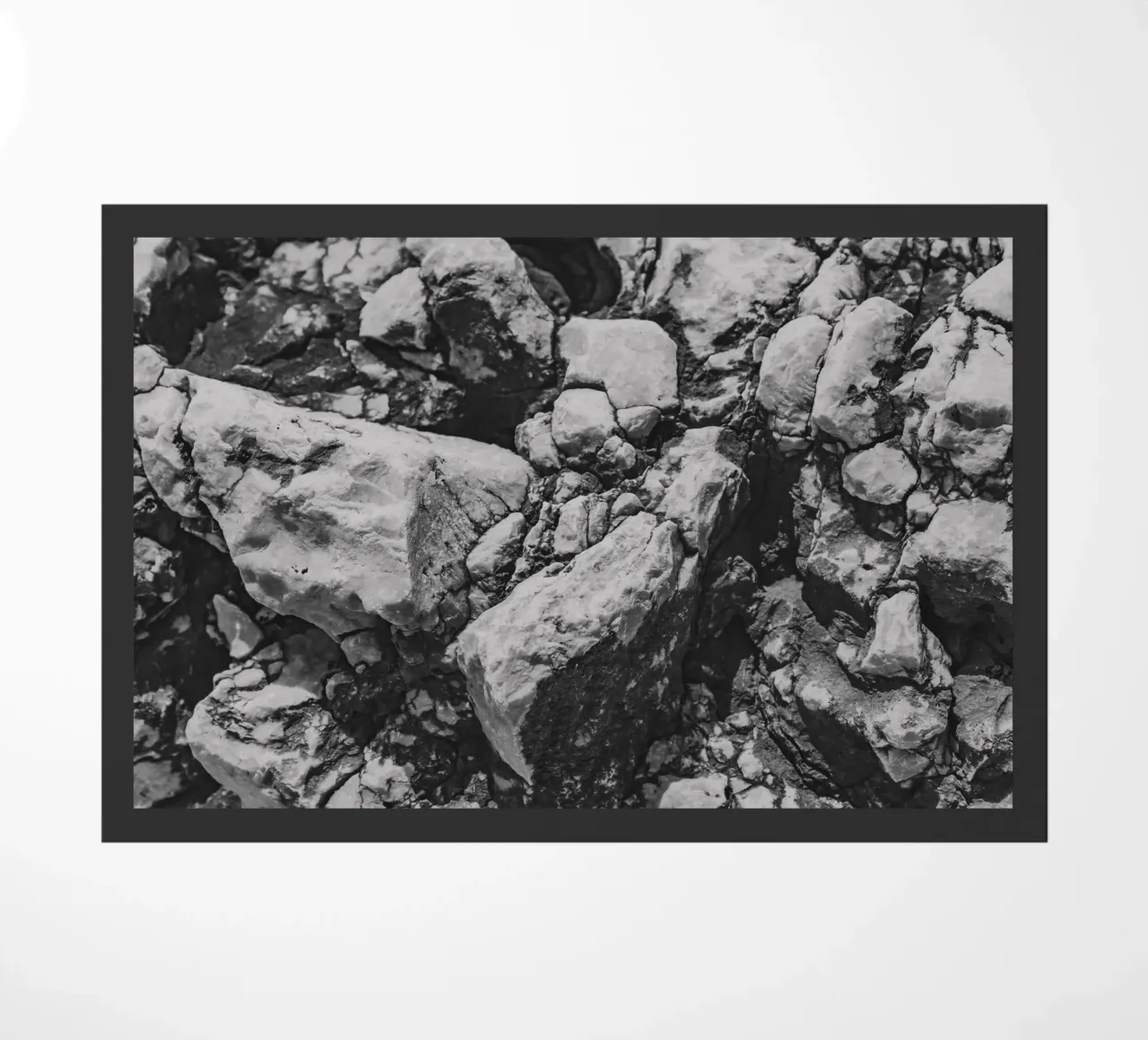 Solid stone structure doormat by Carinaprint