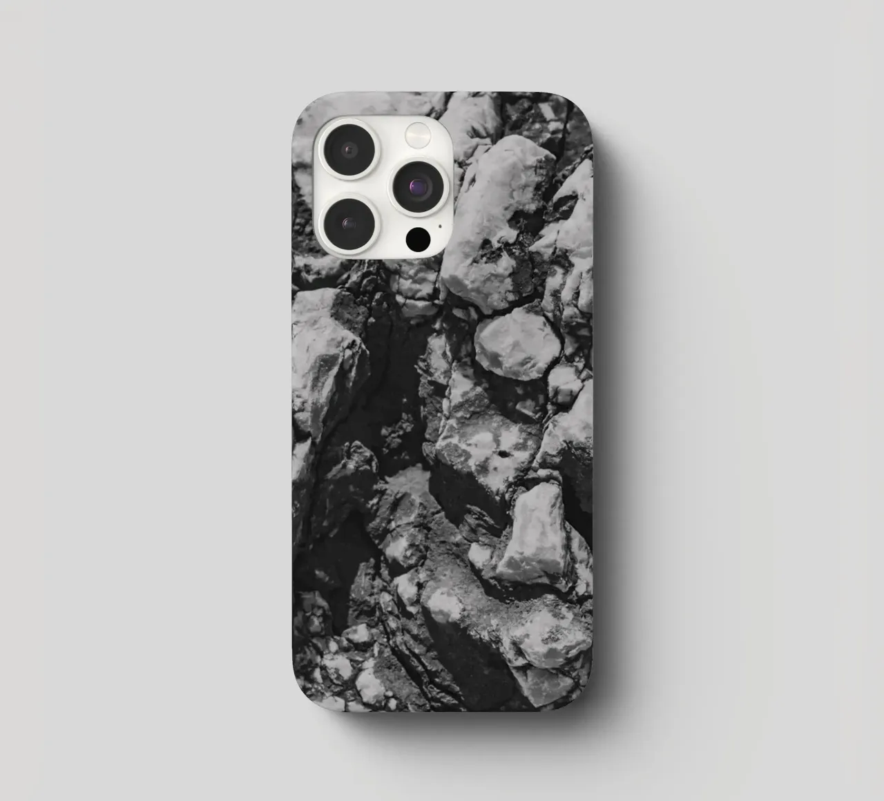 Solid stone structure iphone case by Carinaprint
