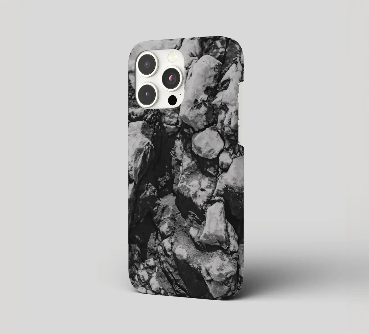 Solid stone structure iphone case by Carinaprint