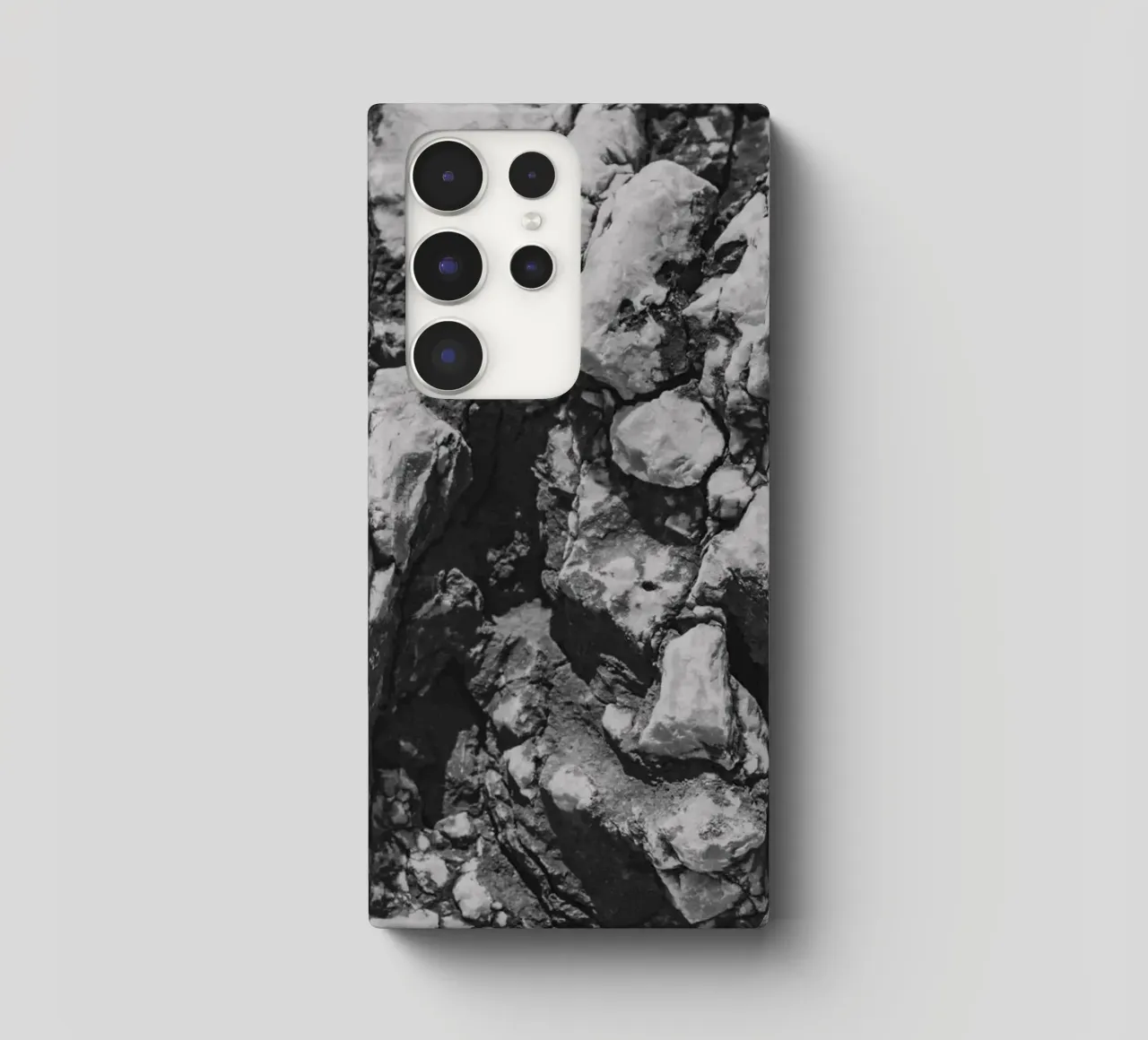 Solid stone structure samsung phone case by Carinaprint