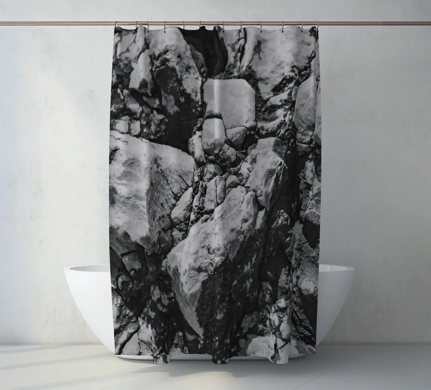 Solid stone structure tenda da doccia da Carinaprint