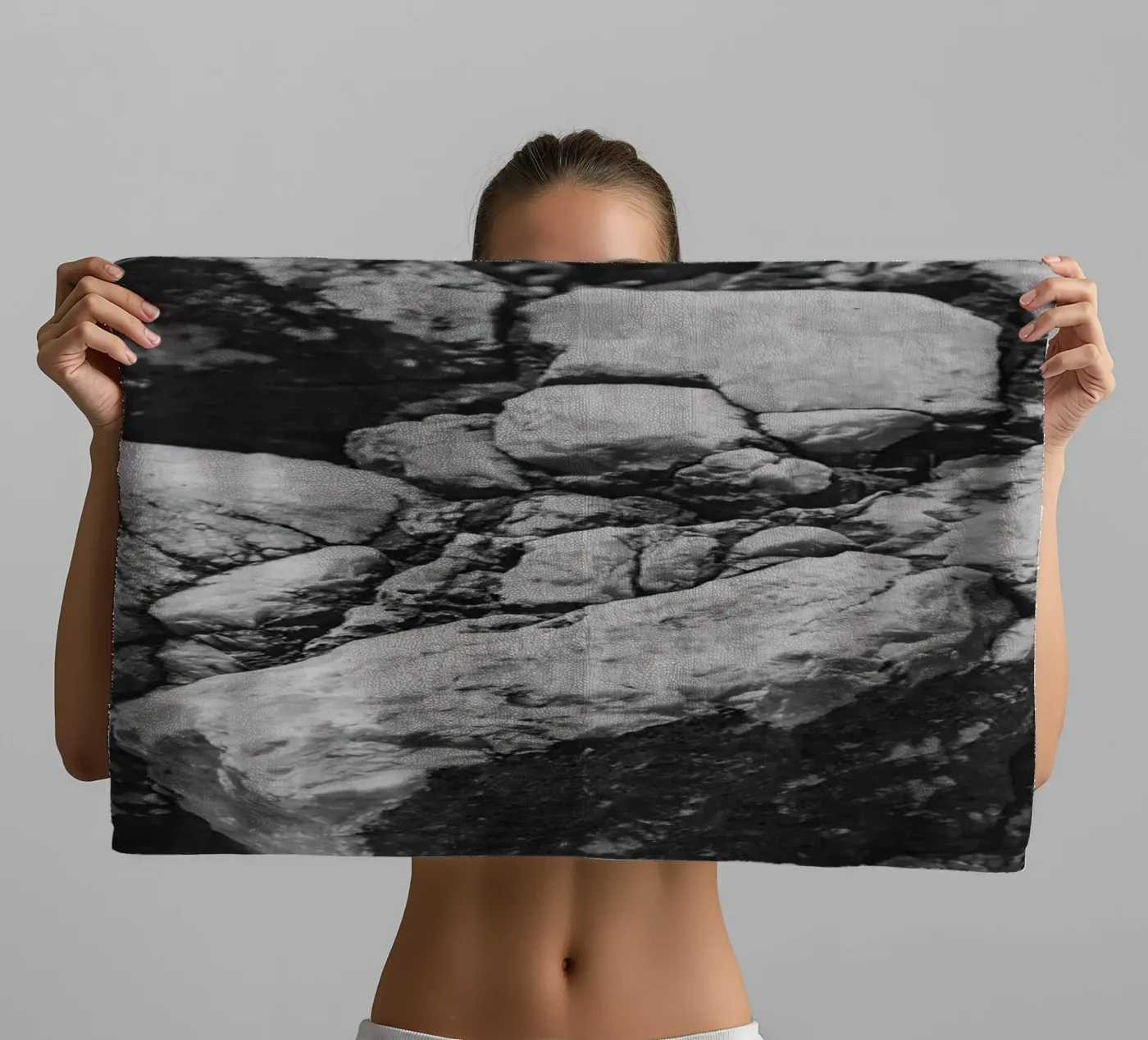 Solid stone structure asciugamano da bagno da Carinaprint