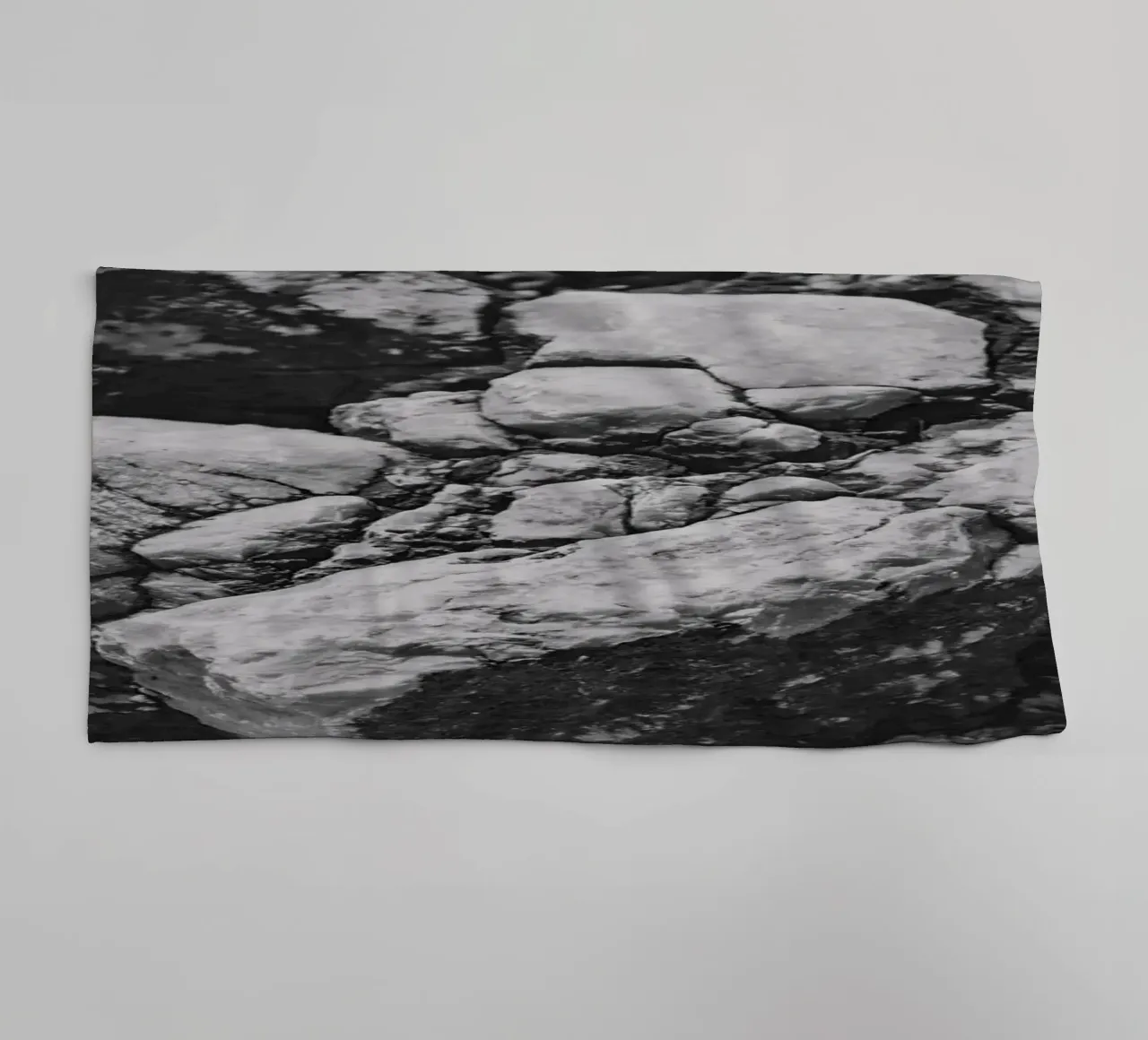 Solid stone structure towel by Carinaprint
