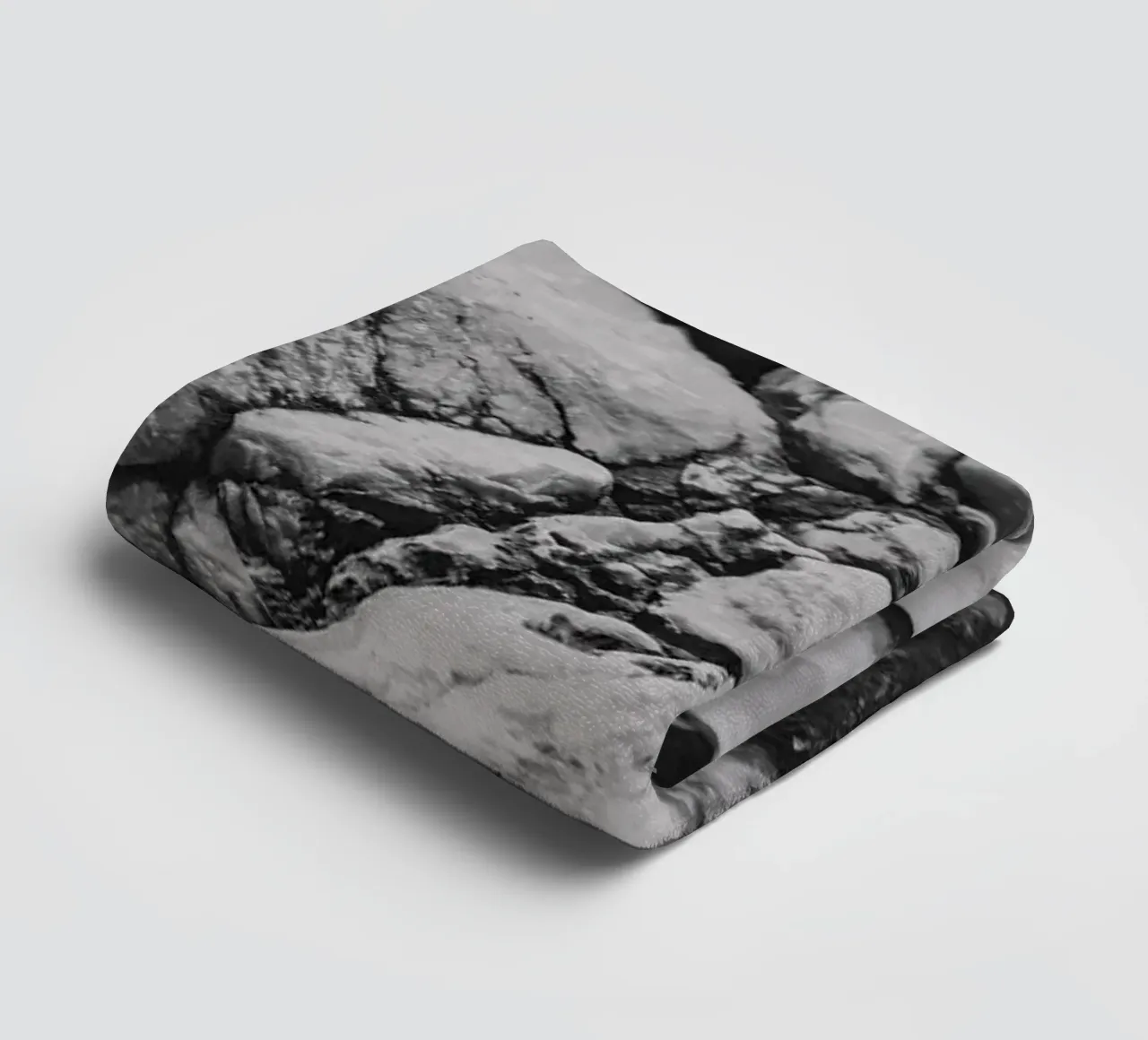 Solid stone structure towel by Carinaprint