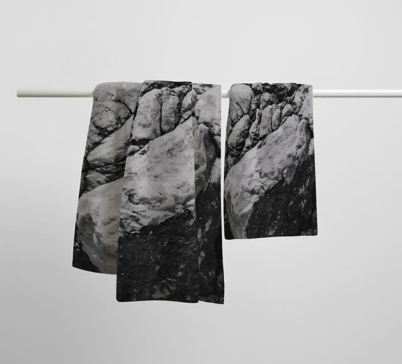 Solid stone structure towel by Carinaprint