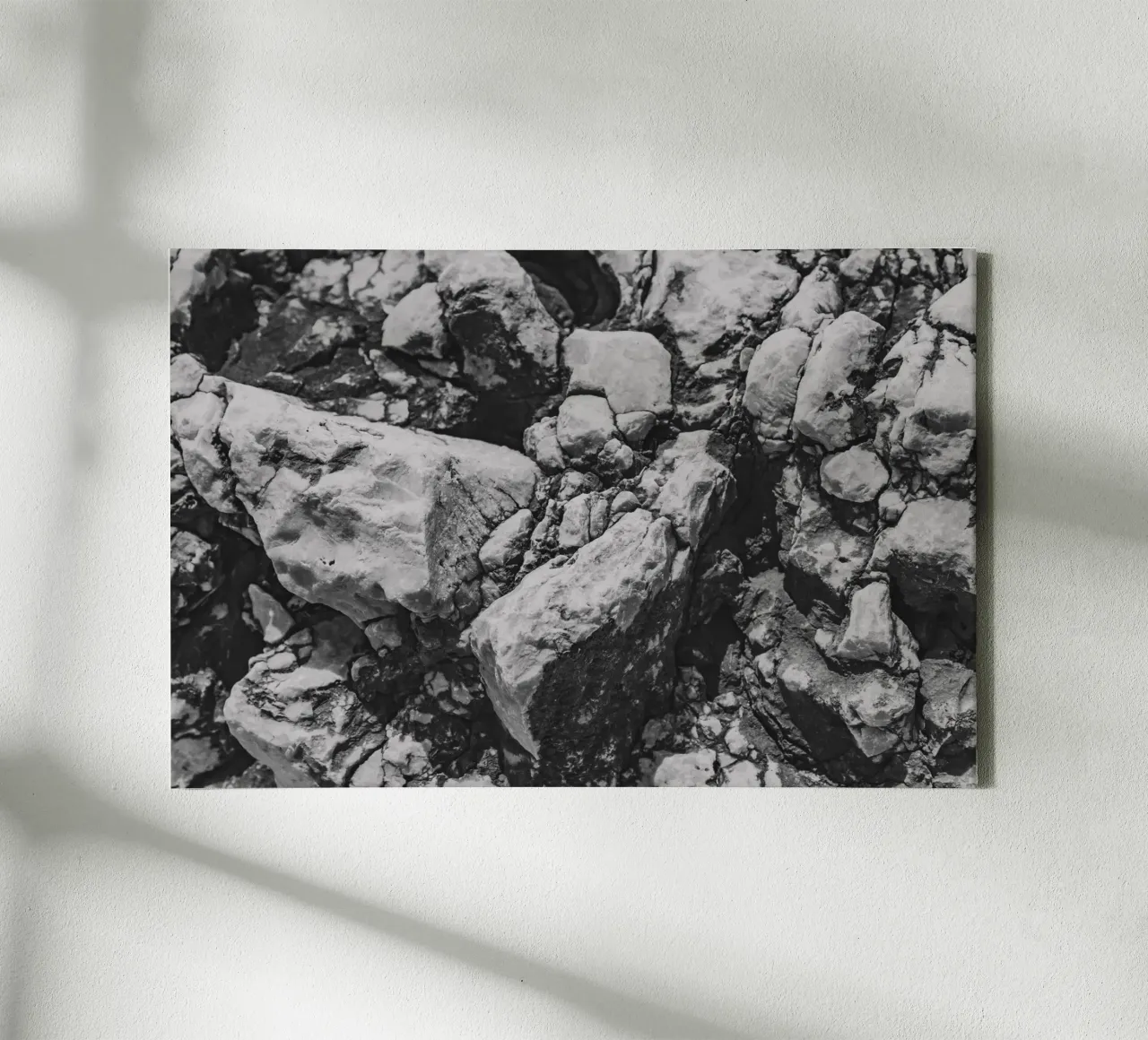 Solid stone structure canvas by Carinaprint