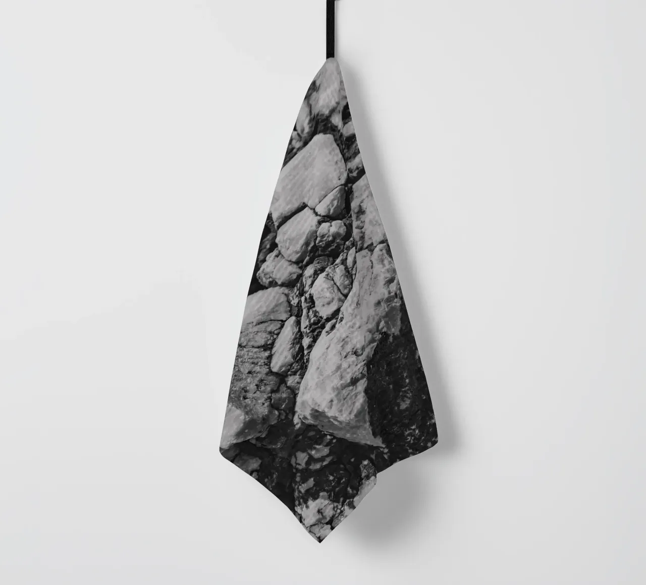 Solid stone structure tea towel by Carinaprint