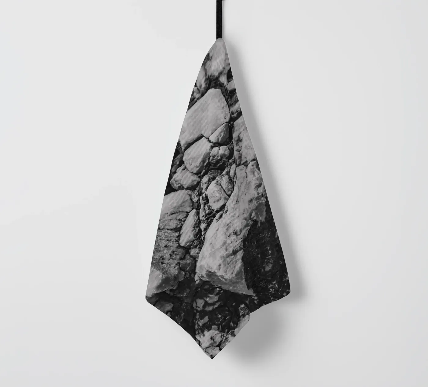 Solid stone structure tea towel by Carinaprint