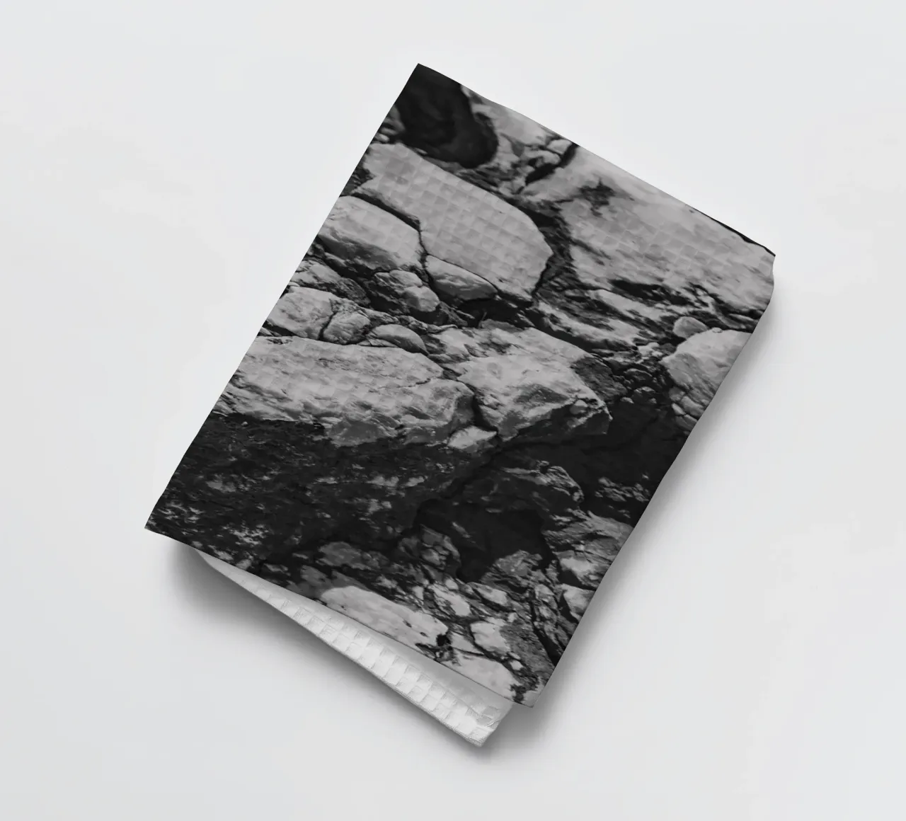 Solid stone structure tea towel by Carinaprint